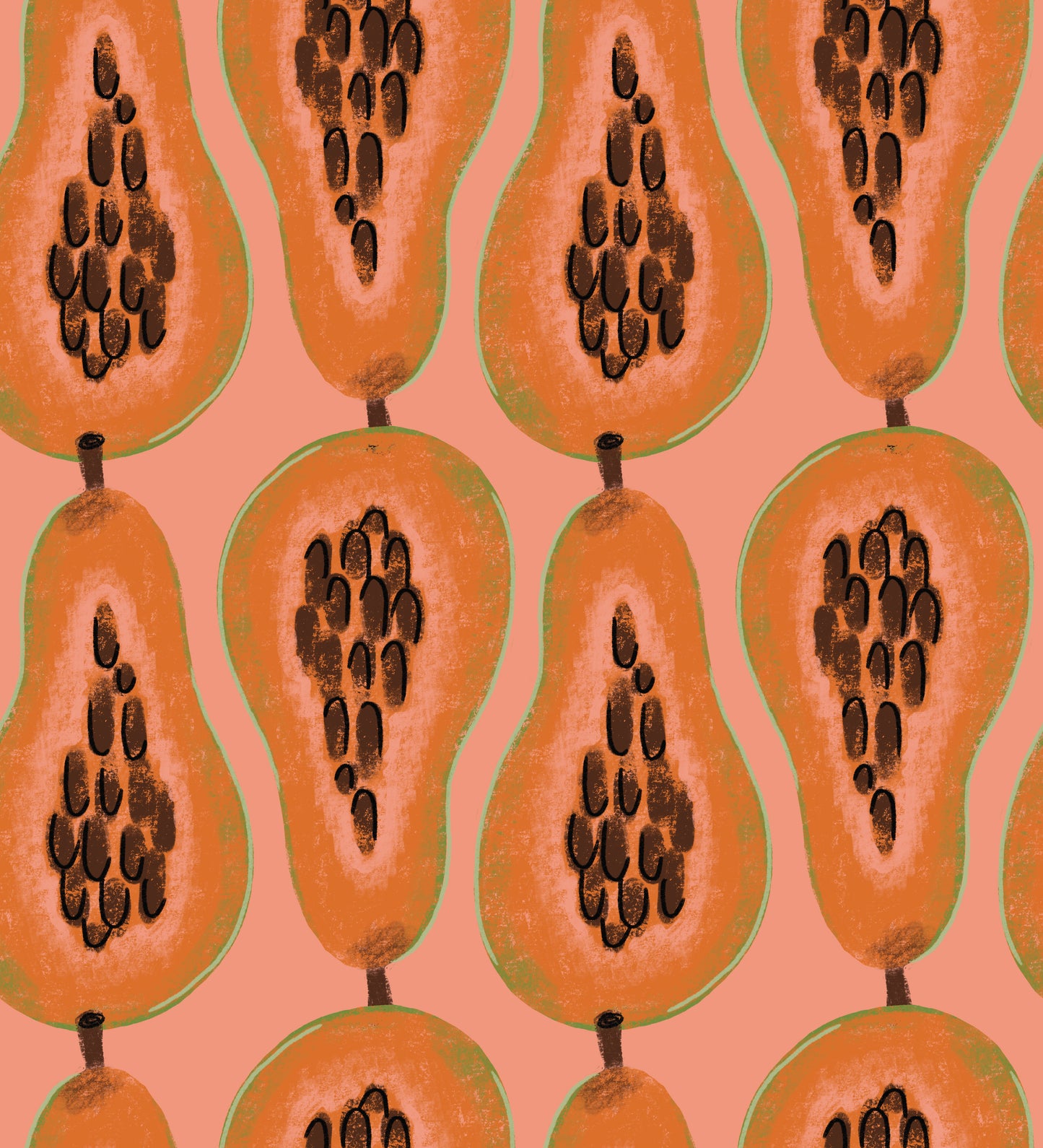 Papaya Peel & Stick Wallpaper
