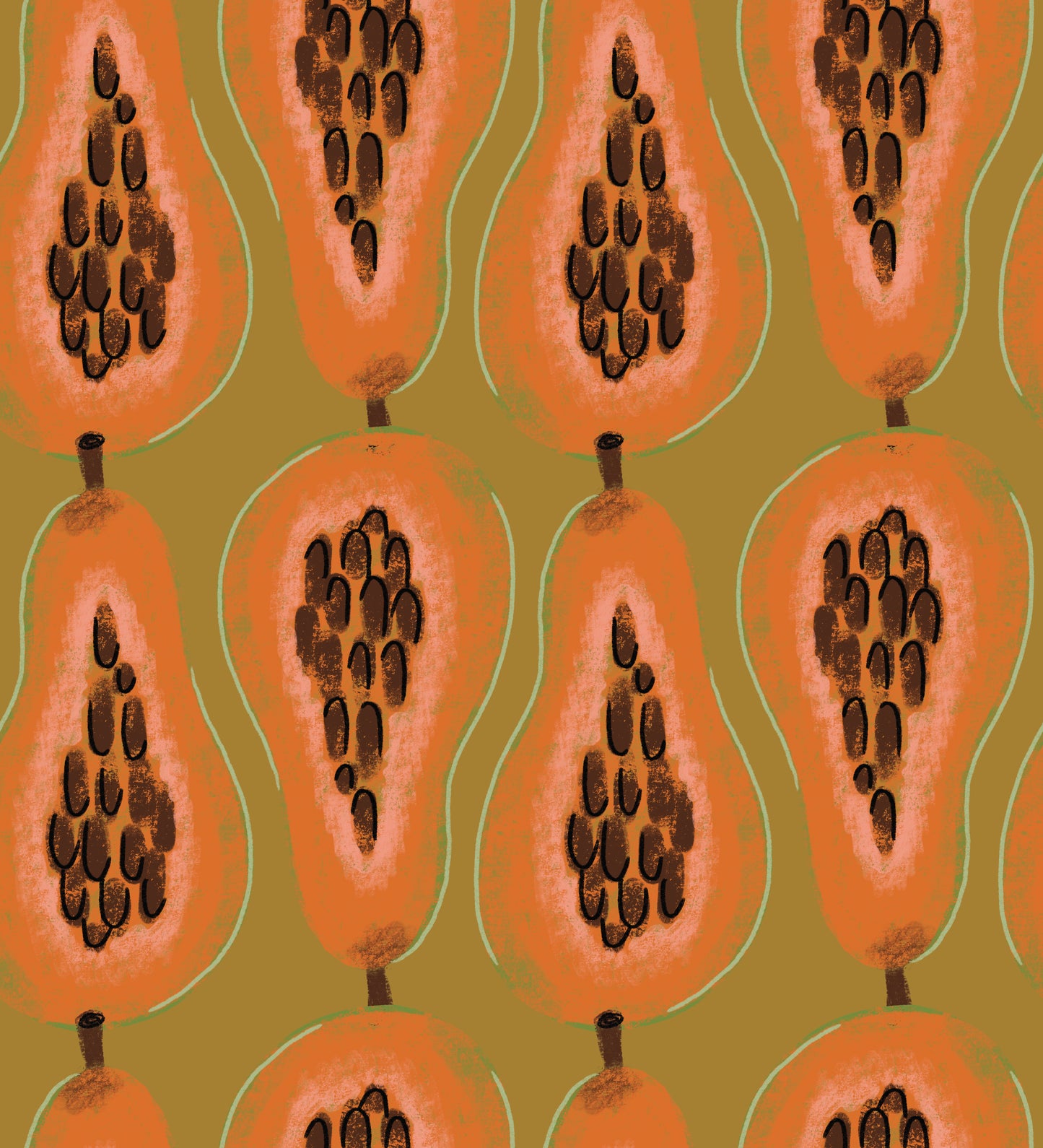 Papaya South Peel & Stick Wallpaper