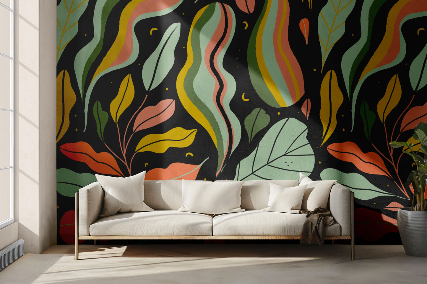 Jungle Leaves Peel & Stick Wallpaper