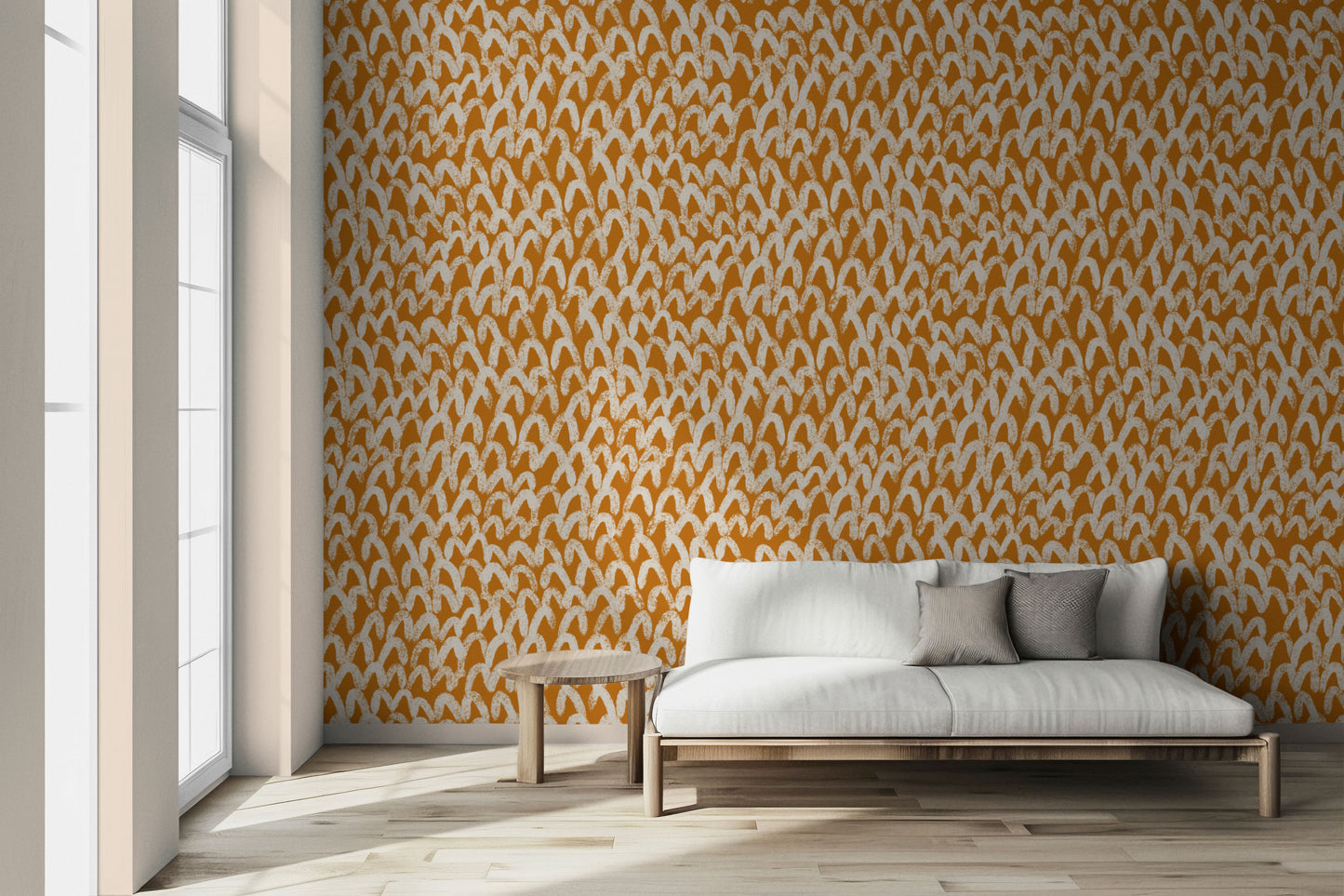 Arched Amber Peel & Stick Wallpaper