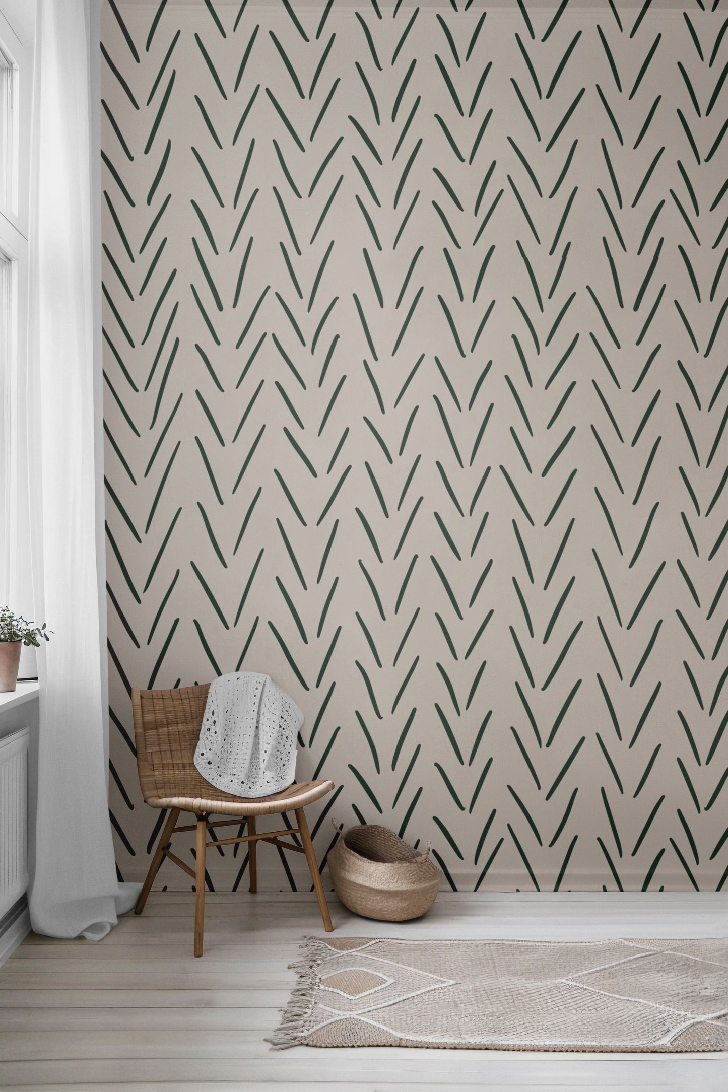 Athens Pine Peel & Stick Wallpaper