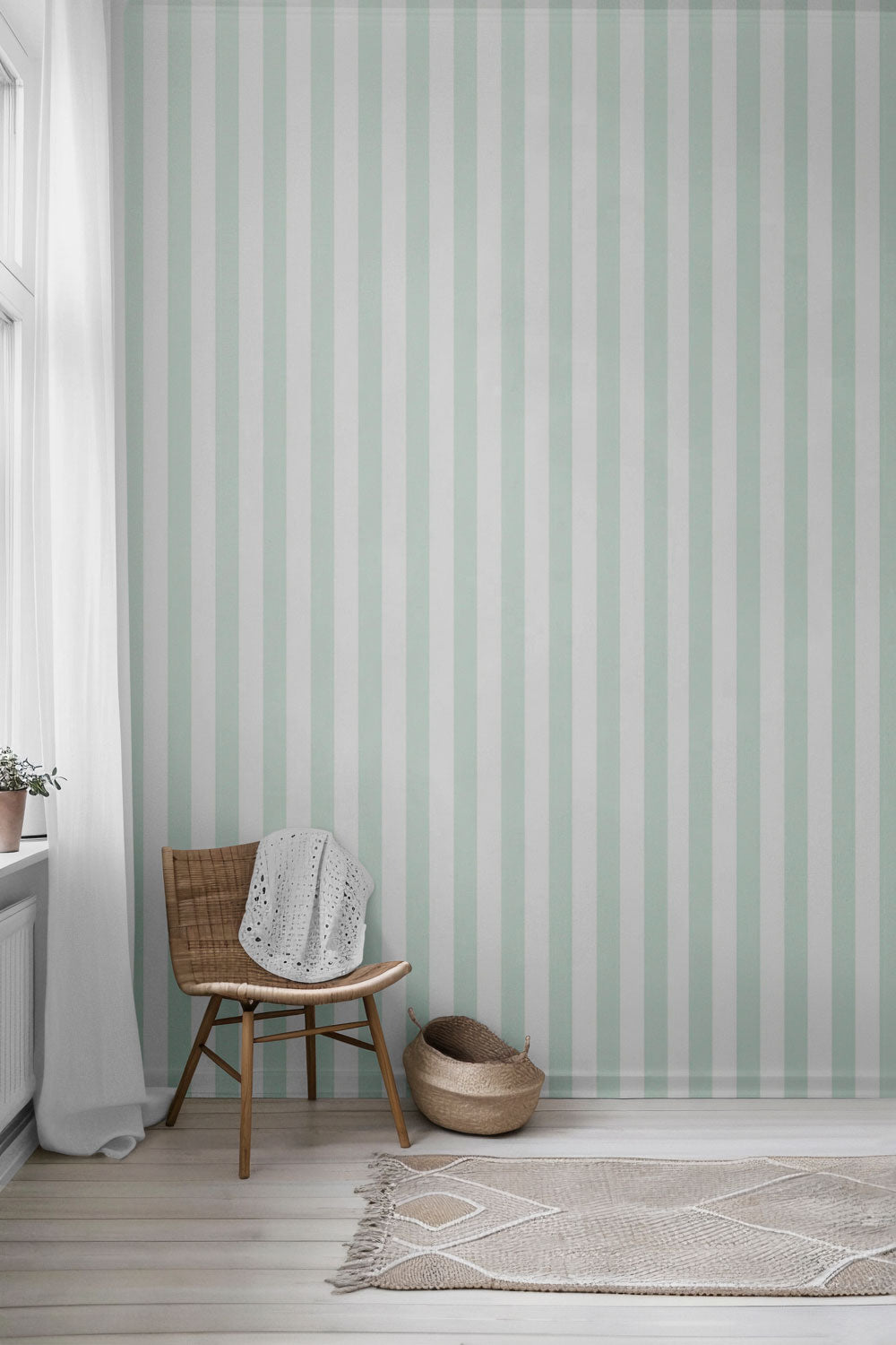 Morning Light Stripe Peel & Stick Wallpaper