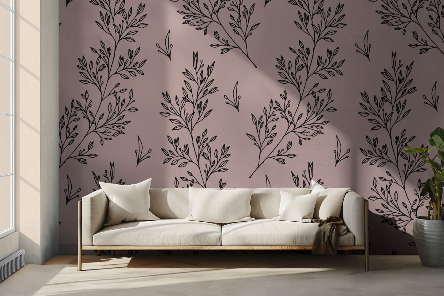 Bingham Blush Peel & Stick Wallpaper