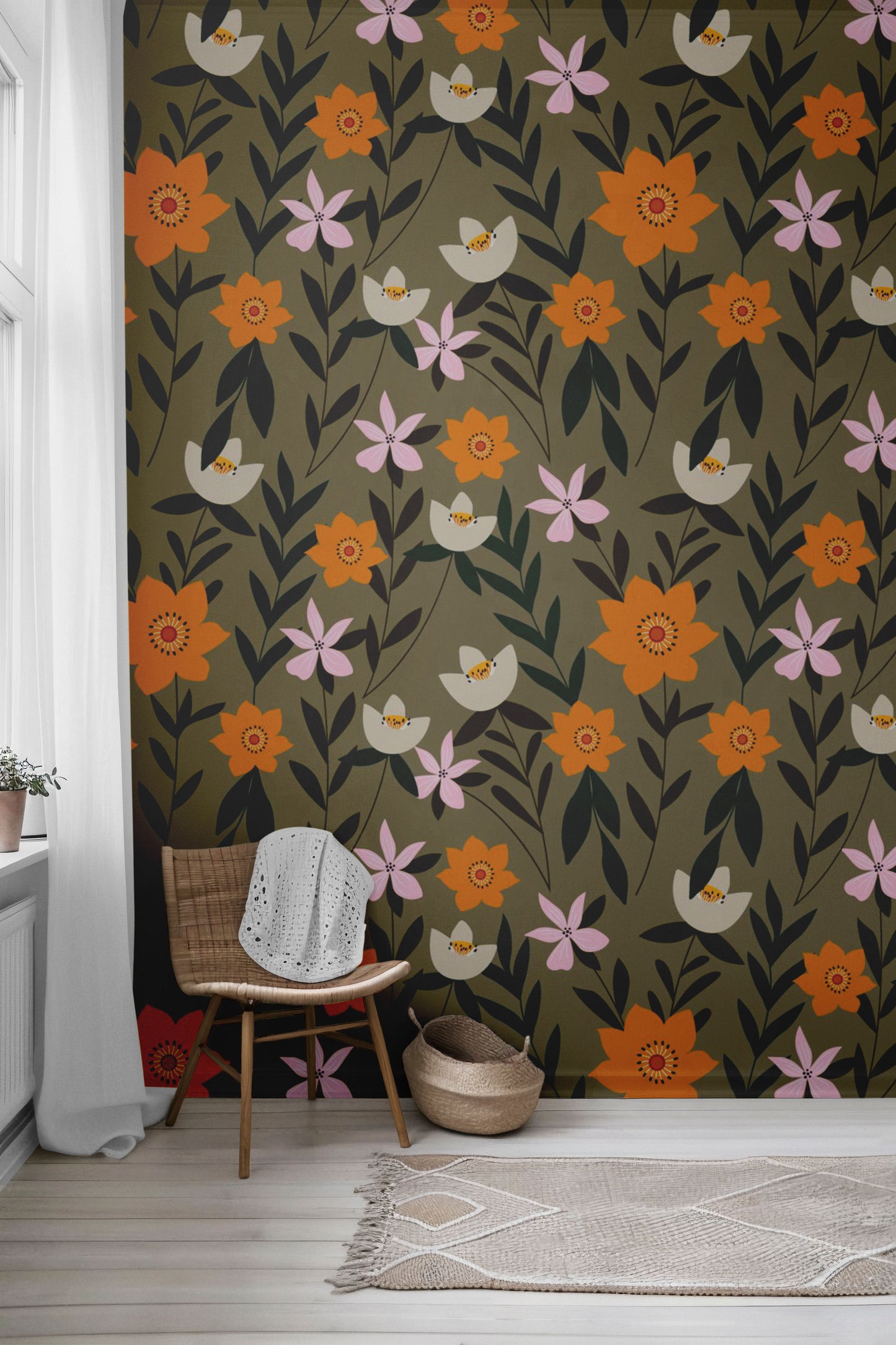 Blossom Fields Peel & Stick Wallpaper