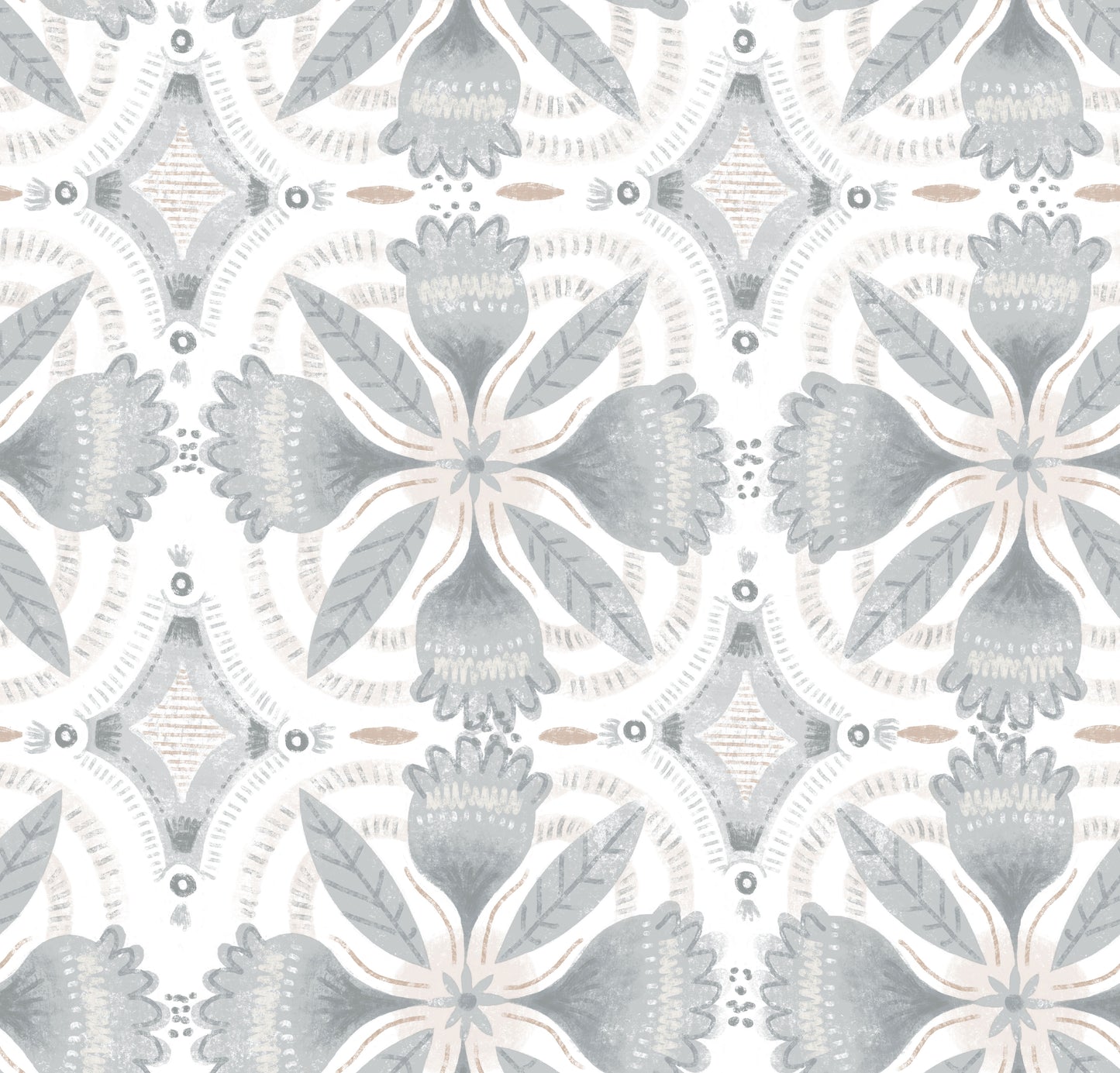 Blytheville Floretts Peel & Stick Wallpaper