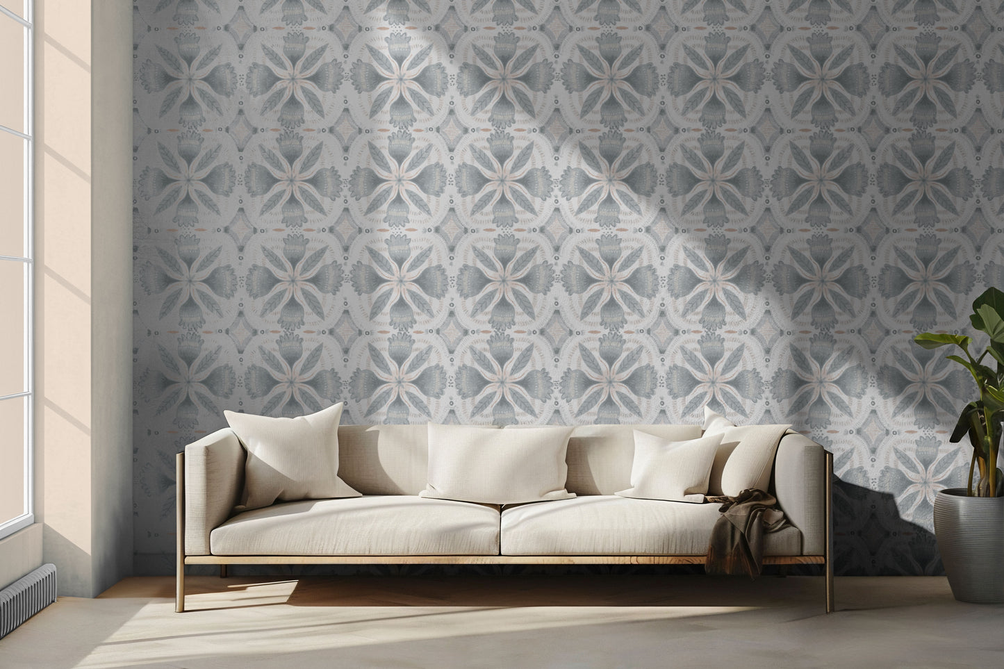 Blytheville Floretts Peel & Stick Wallpaper