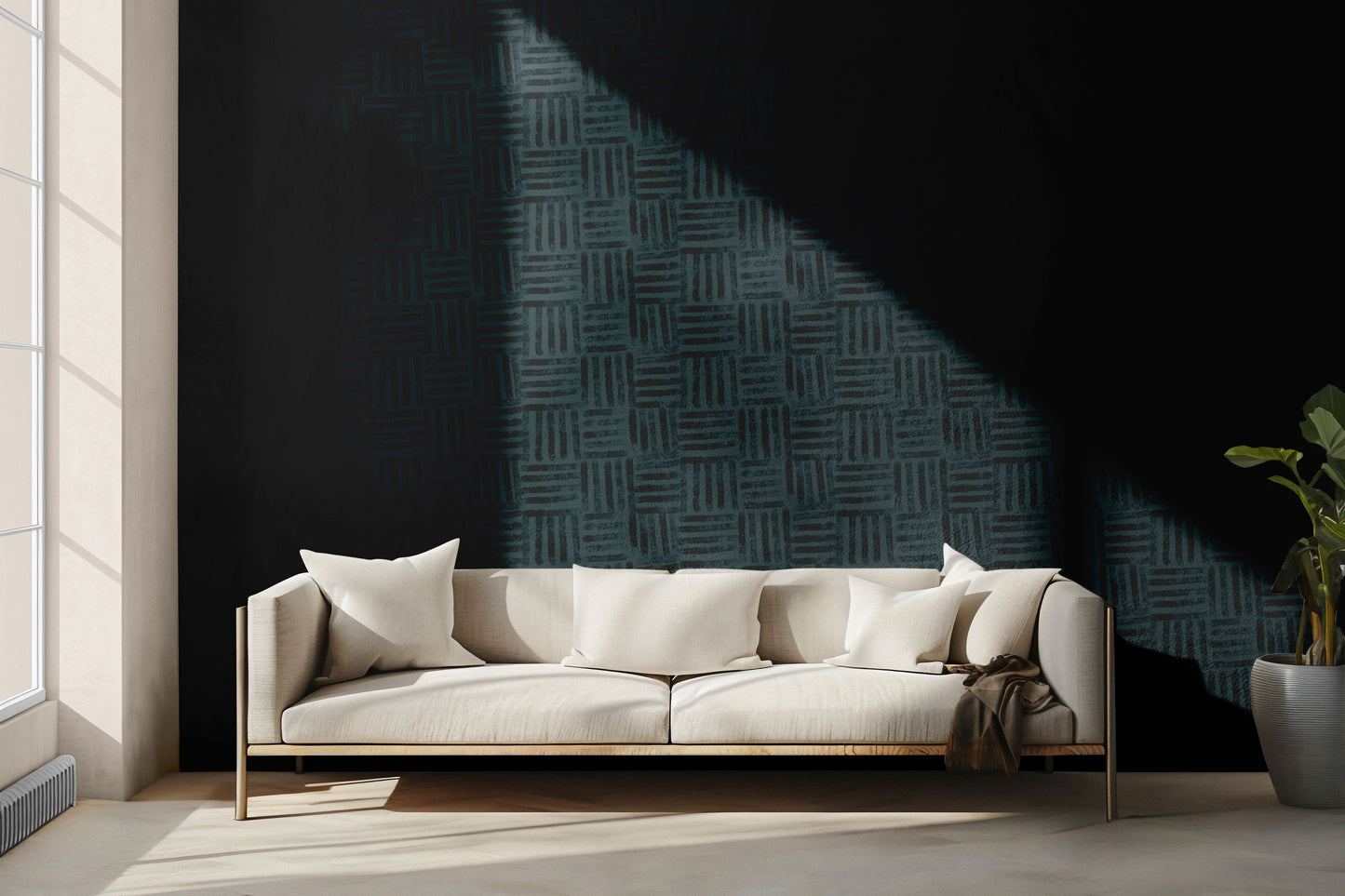 Bondu Blue Ticks Peel & Stick Wallpaper