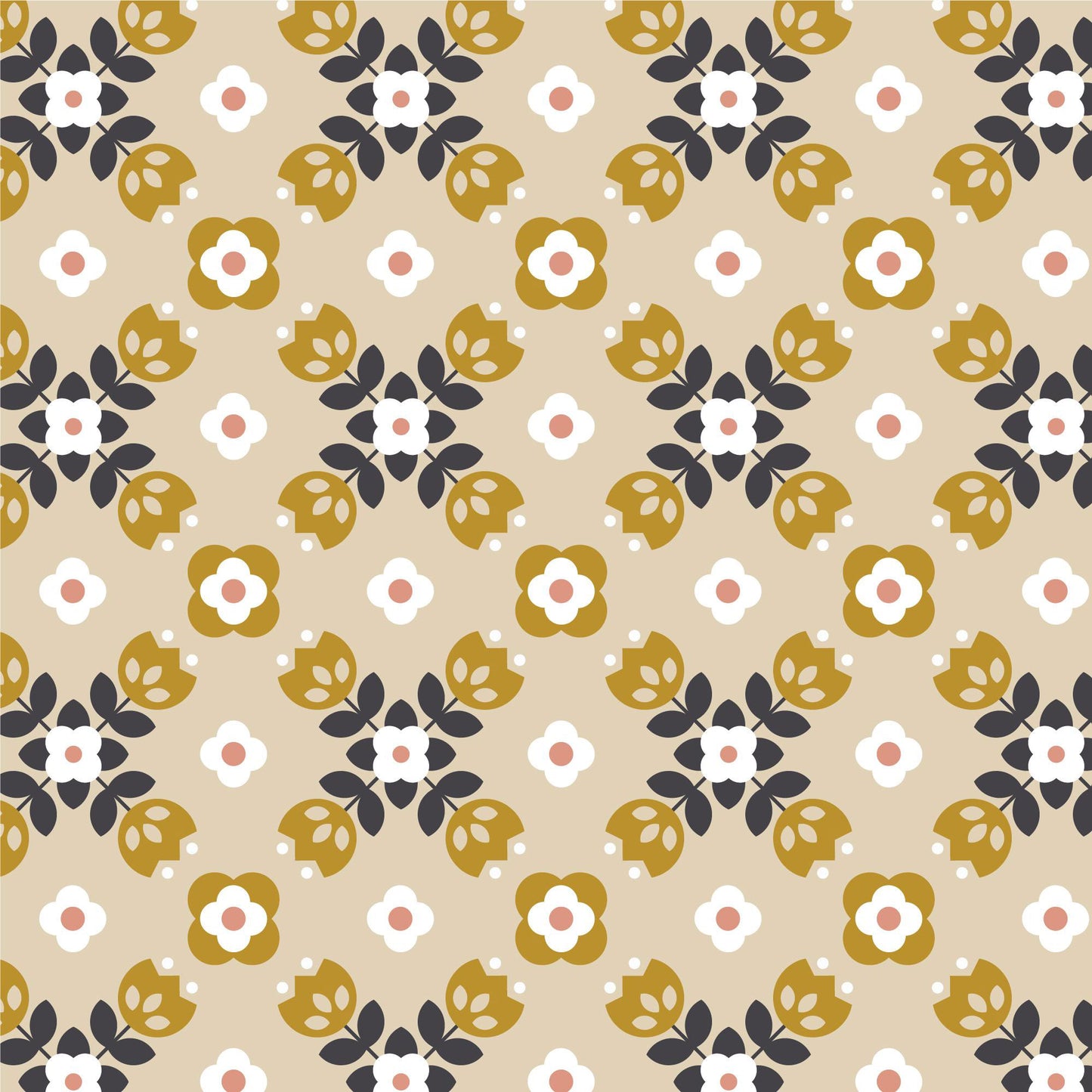 Butterscotch Blooms Peel & Stick Wallpaper