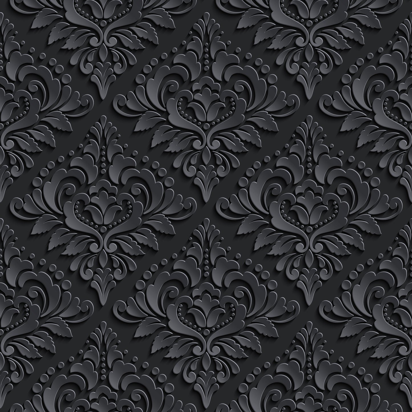 Darkened Damask Peel & Stick Wallpaper
