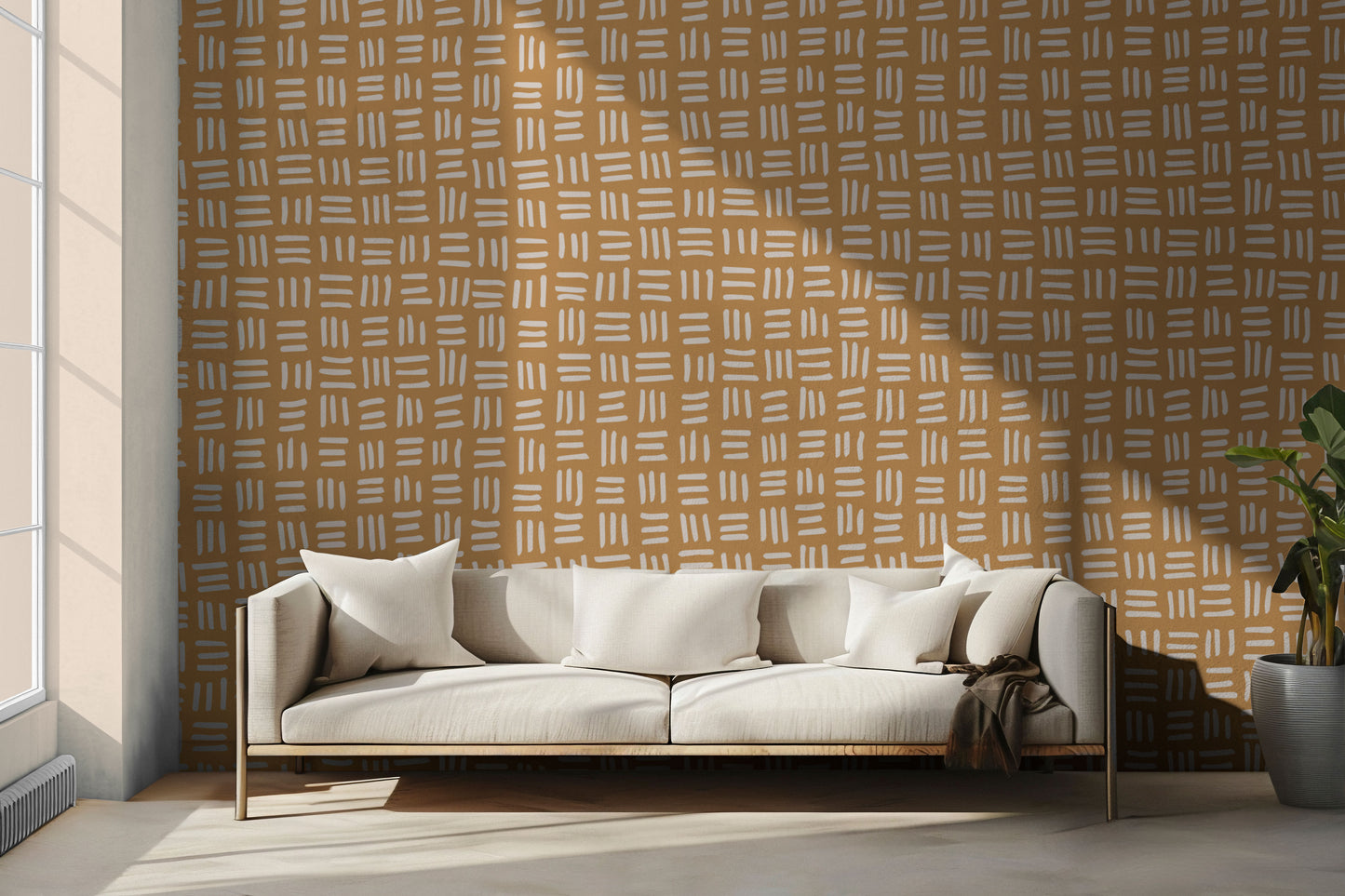 Demopolis Gold Peel & Stick Wallpaper