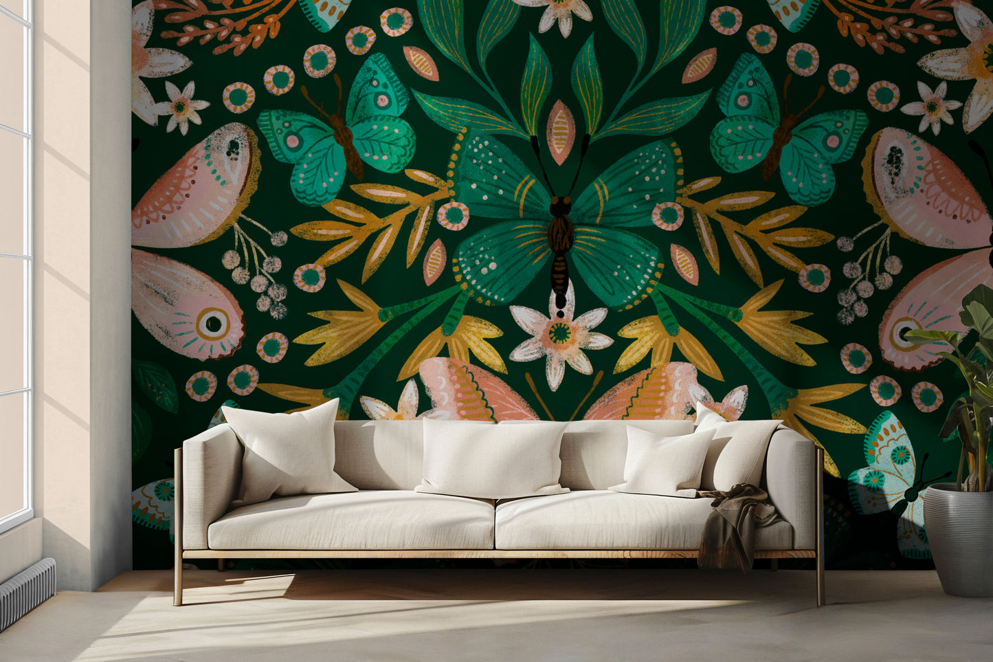 Glenda Transformation Peel & Stick Wallpaper