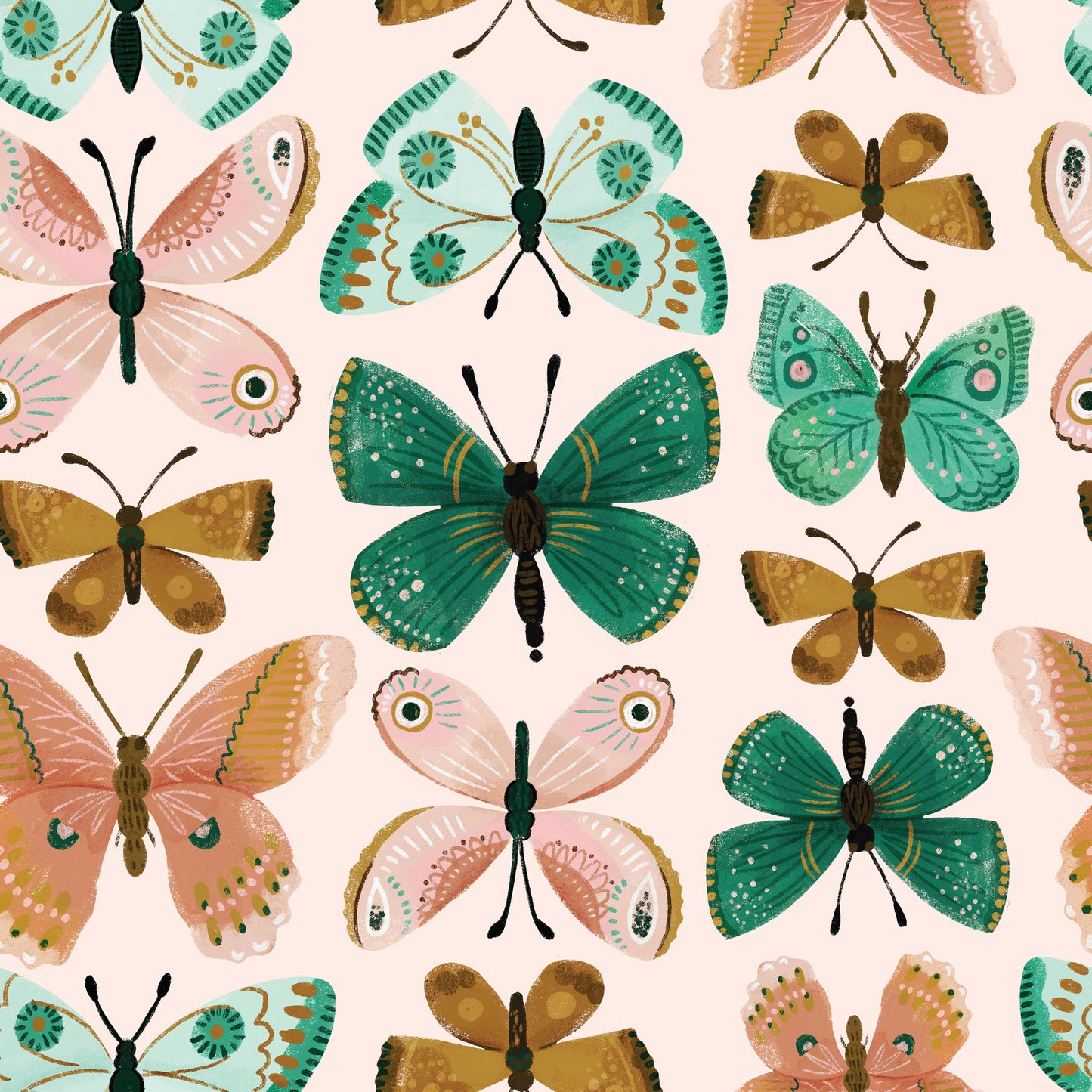 Glenda Wings Peel & Stick Wallpaper