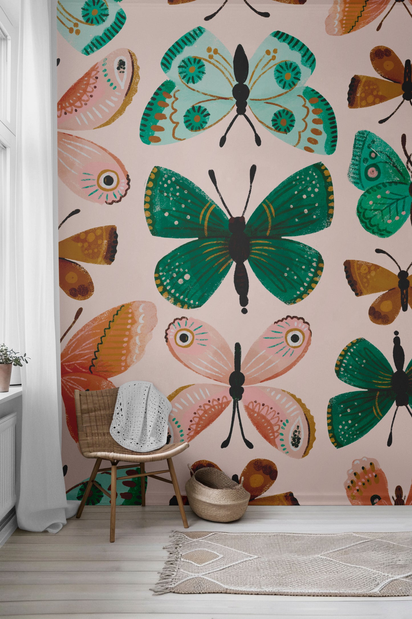 Glenda Wings Peel & Stick Wallpaper