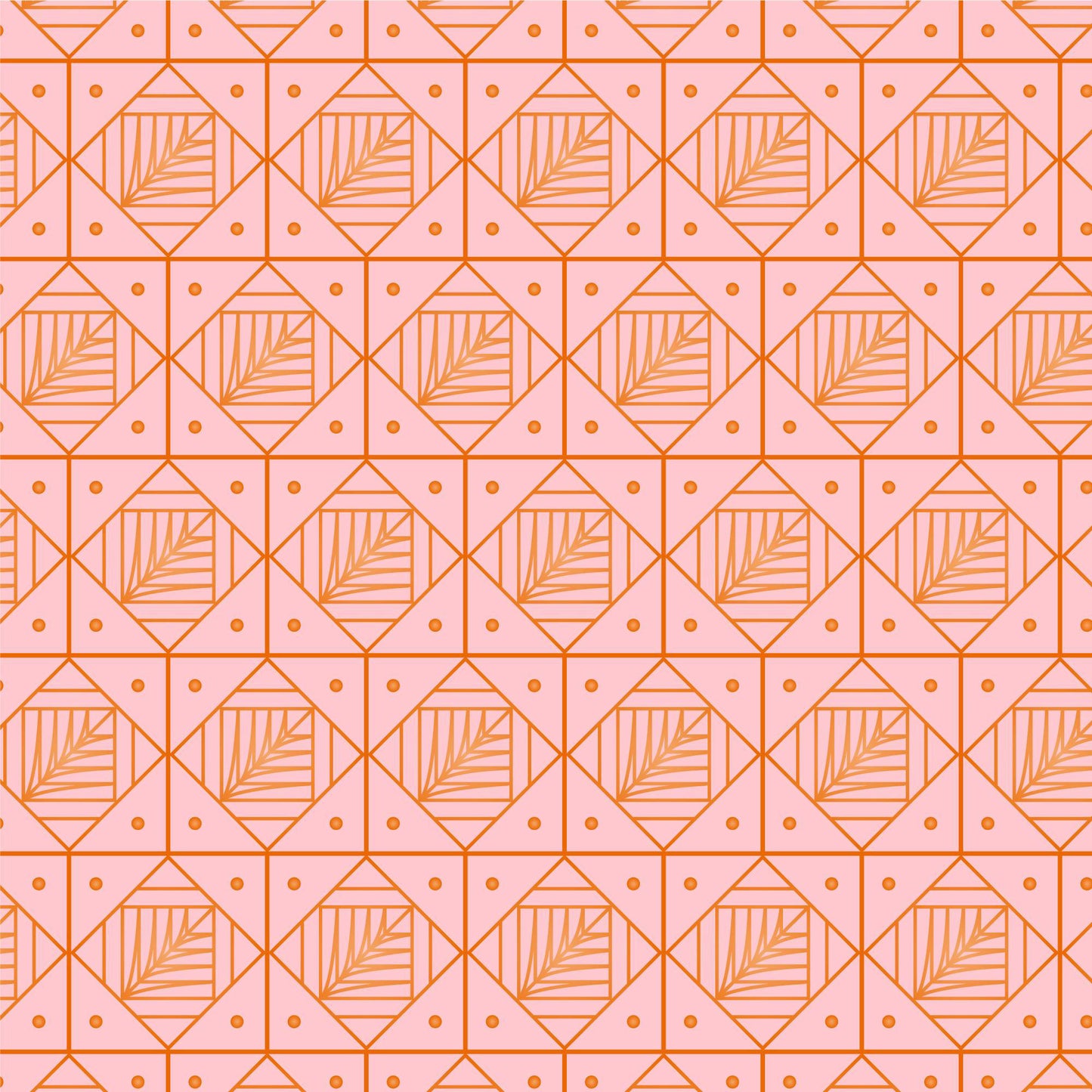 Golden Leaf Geometric Peel & Stick Wallpaper