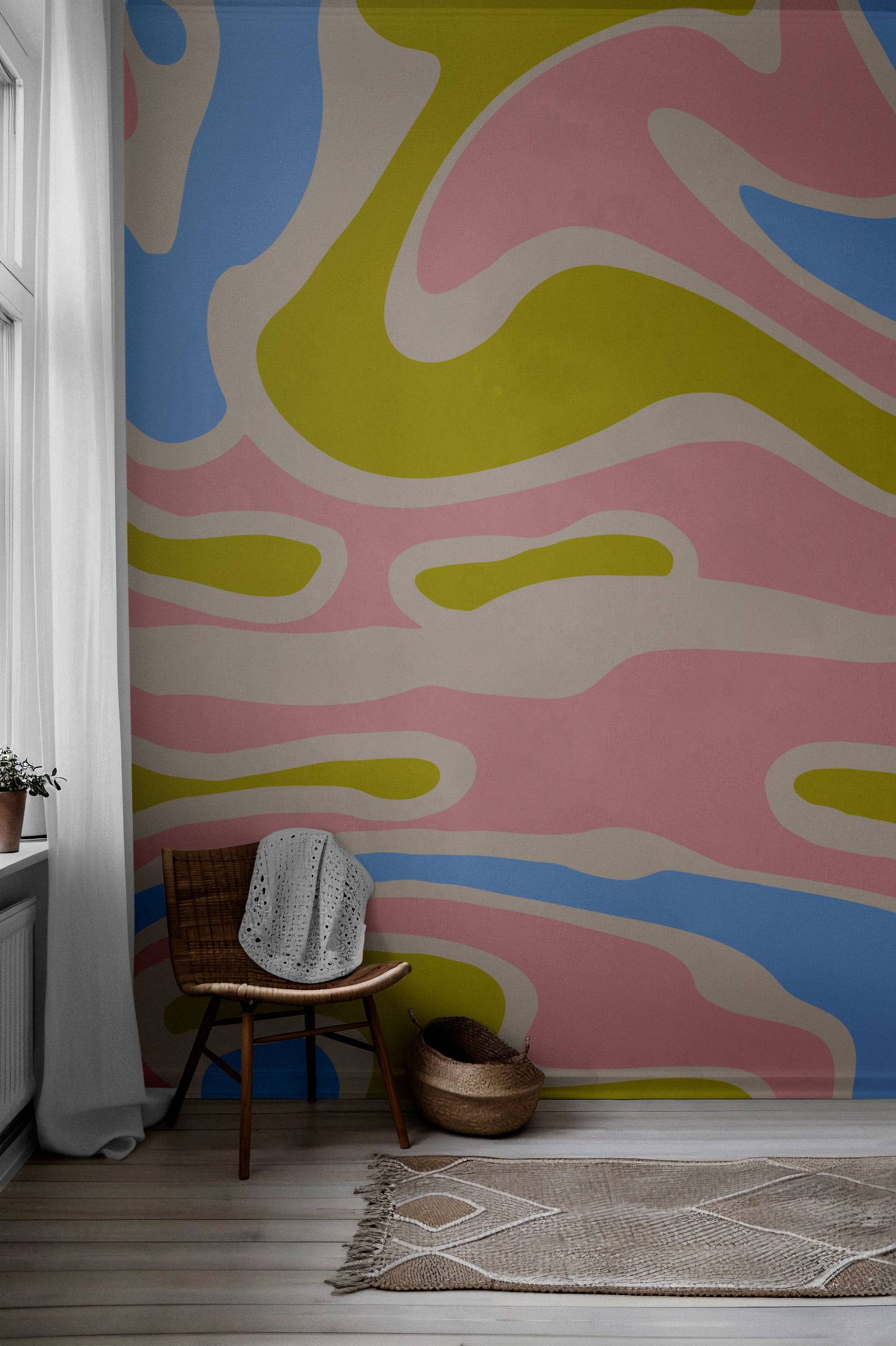 Gretta Grooves Peel & Stick Wallpaper