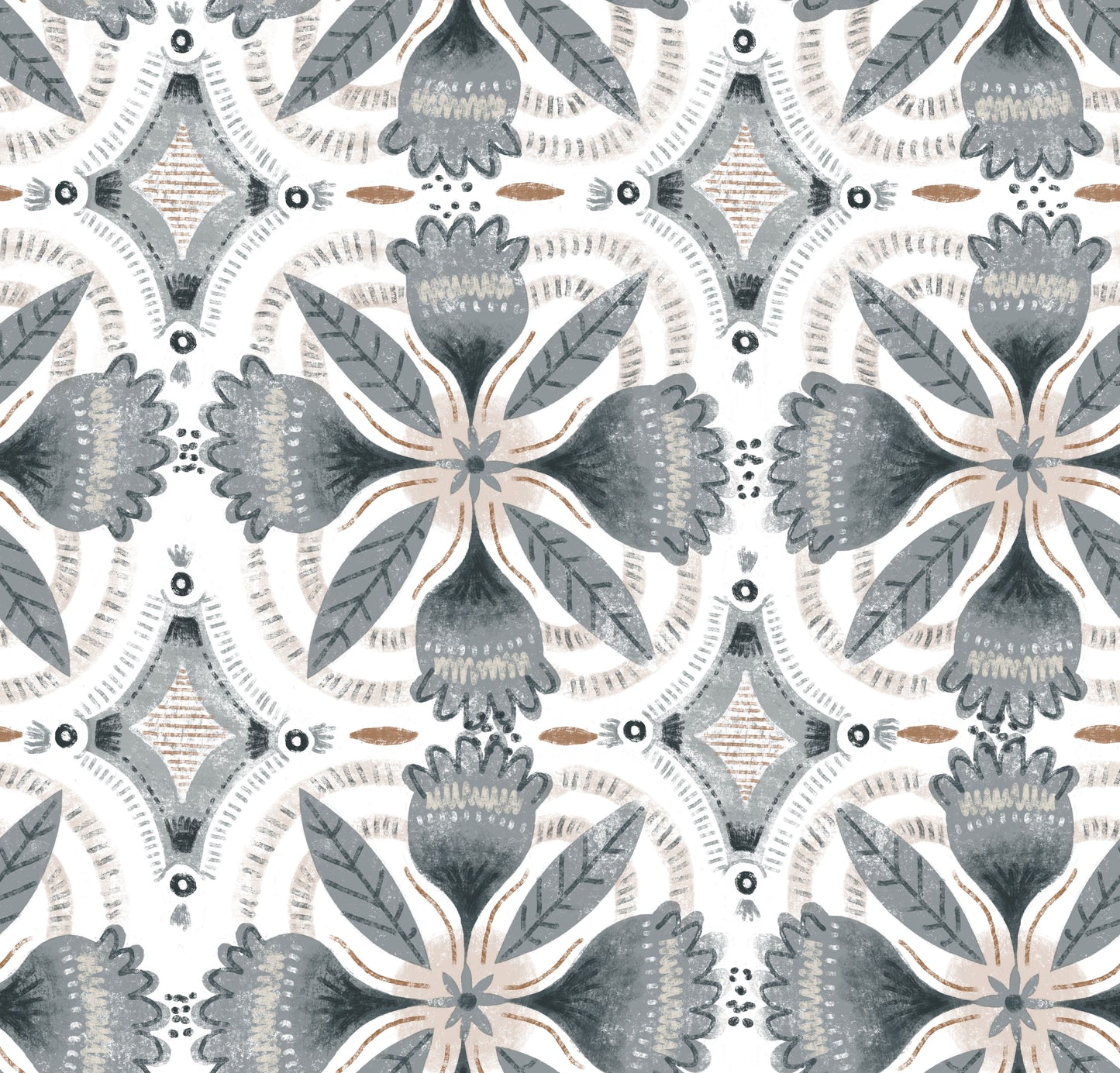 Helena Grays Peel & Stick Wallpaper