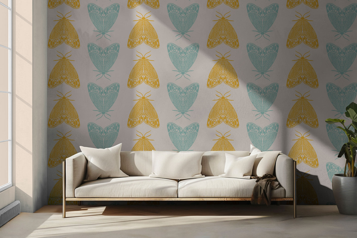 Maryland Moths Peel & Stick Wallpaper