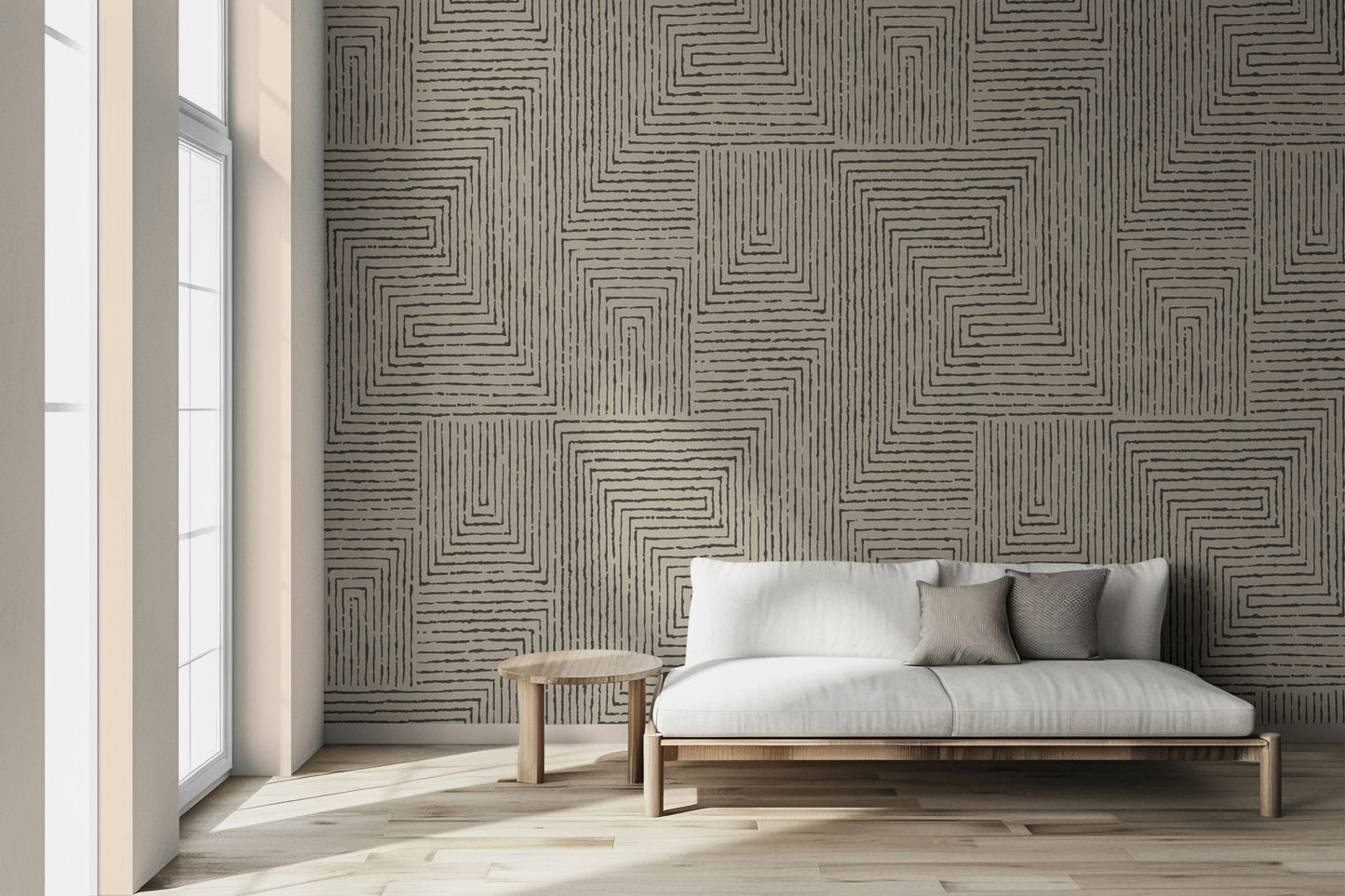 Modern Maze Peel & Stick Wallpaper