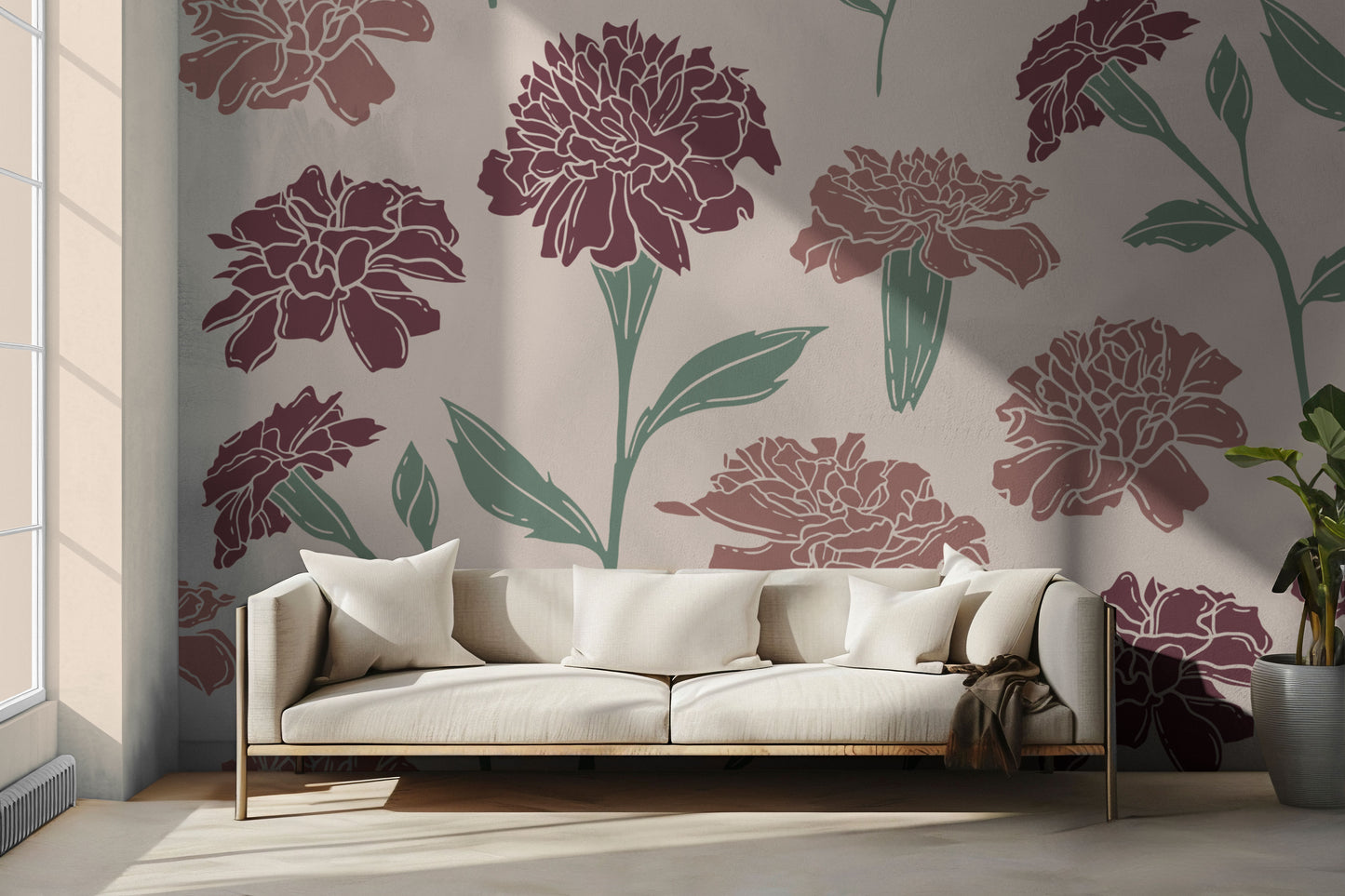 Pennyridge Ruffles Peel & Stick Wallpaper