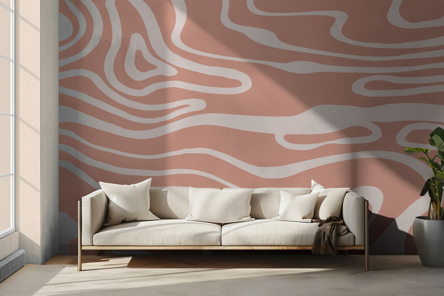 Petrove Pink Peel & Stick Wallpaper