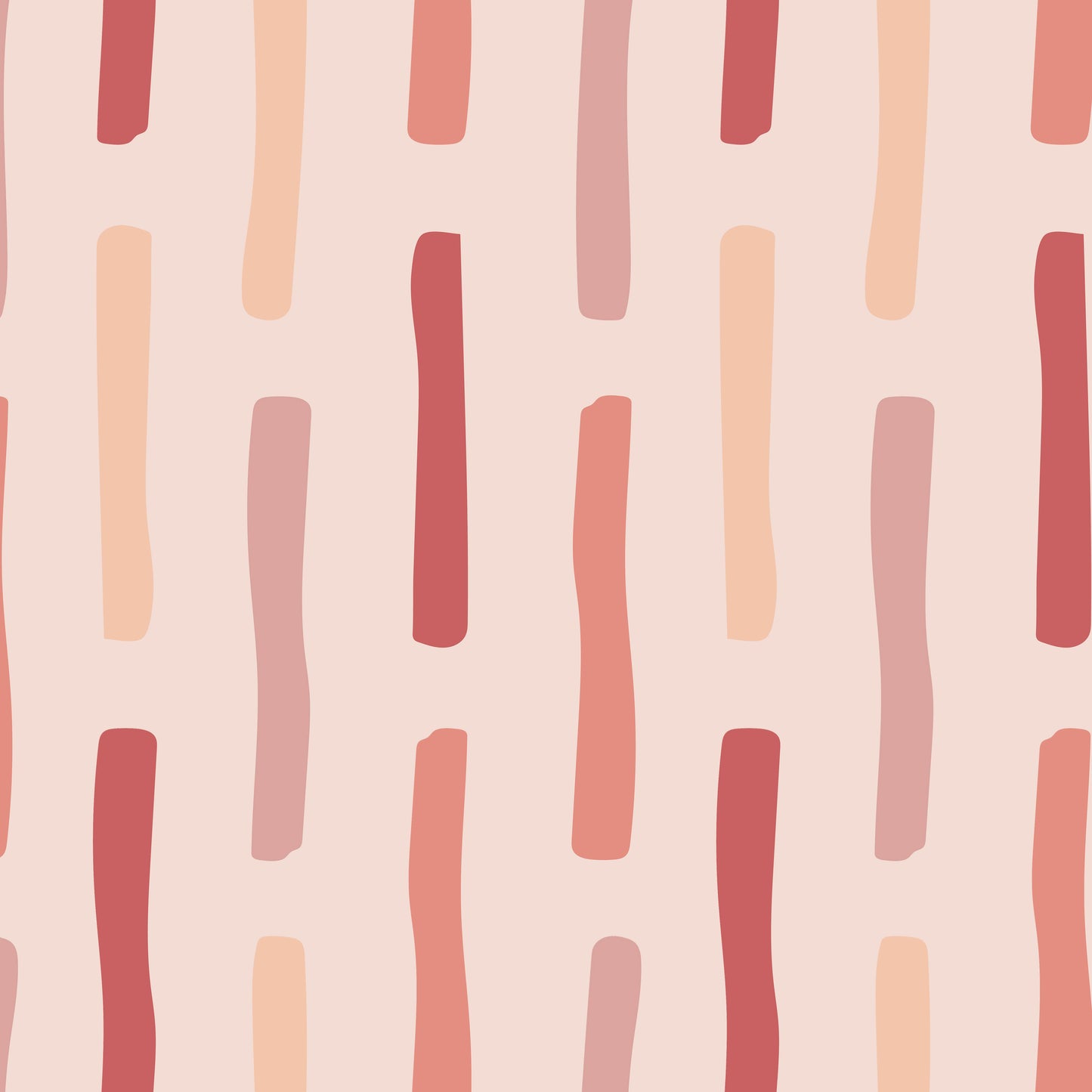 Pink Clay Stripes Peel & Stick Wallpaper