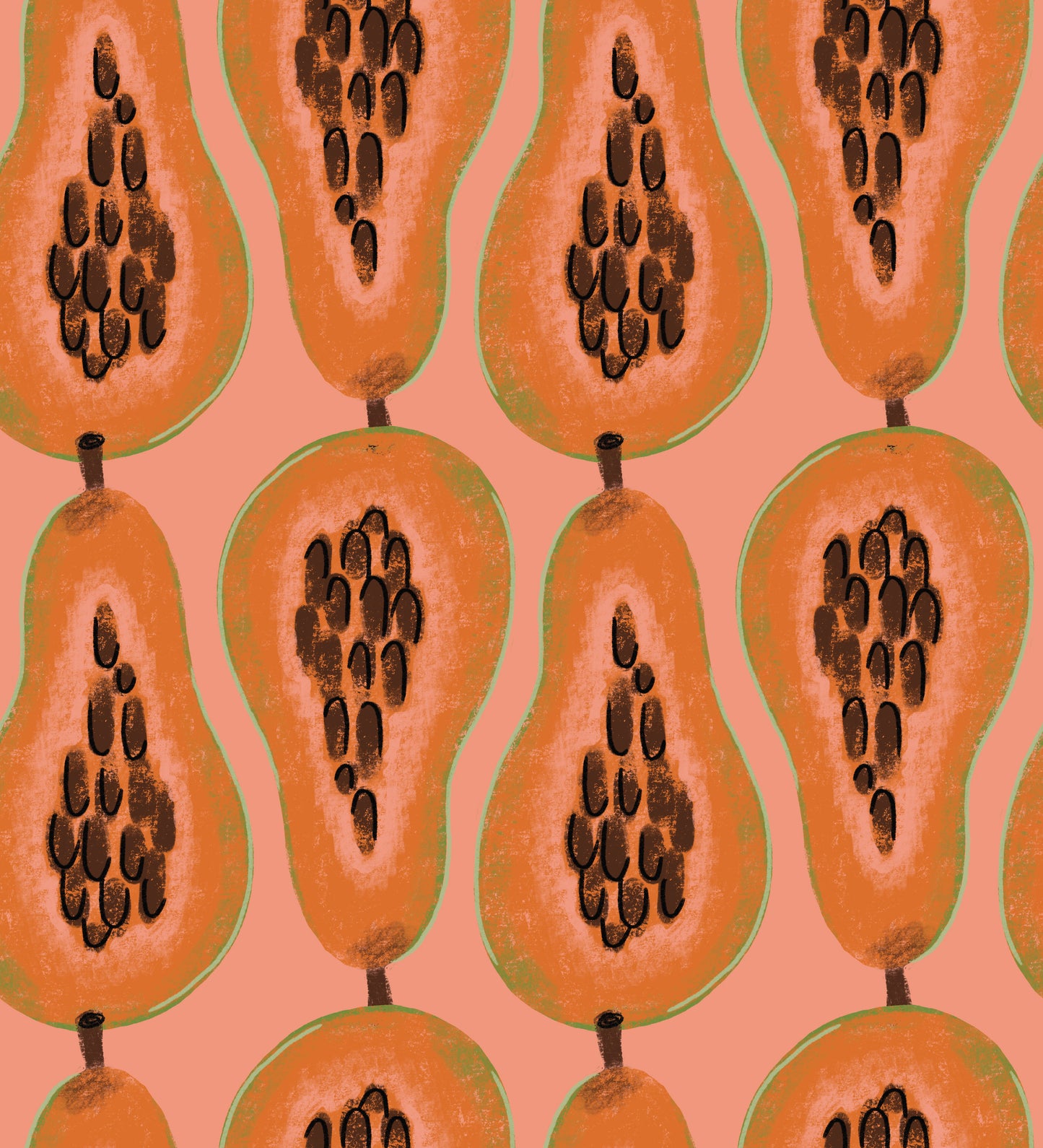 Privy Papaya Peel & Stick Wallpaper