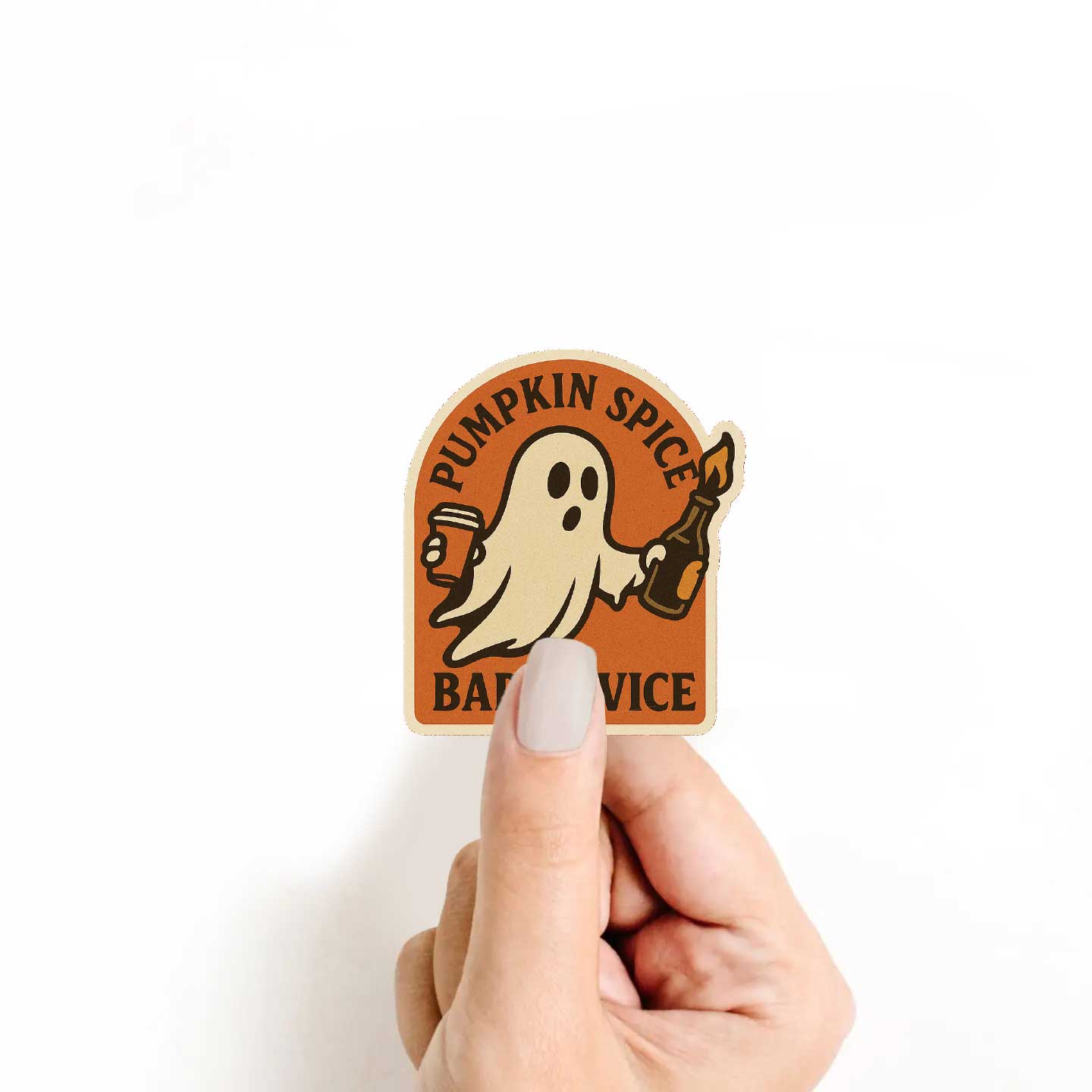 Pumpkin Spice Bad Advice Sticker