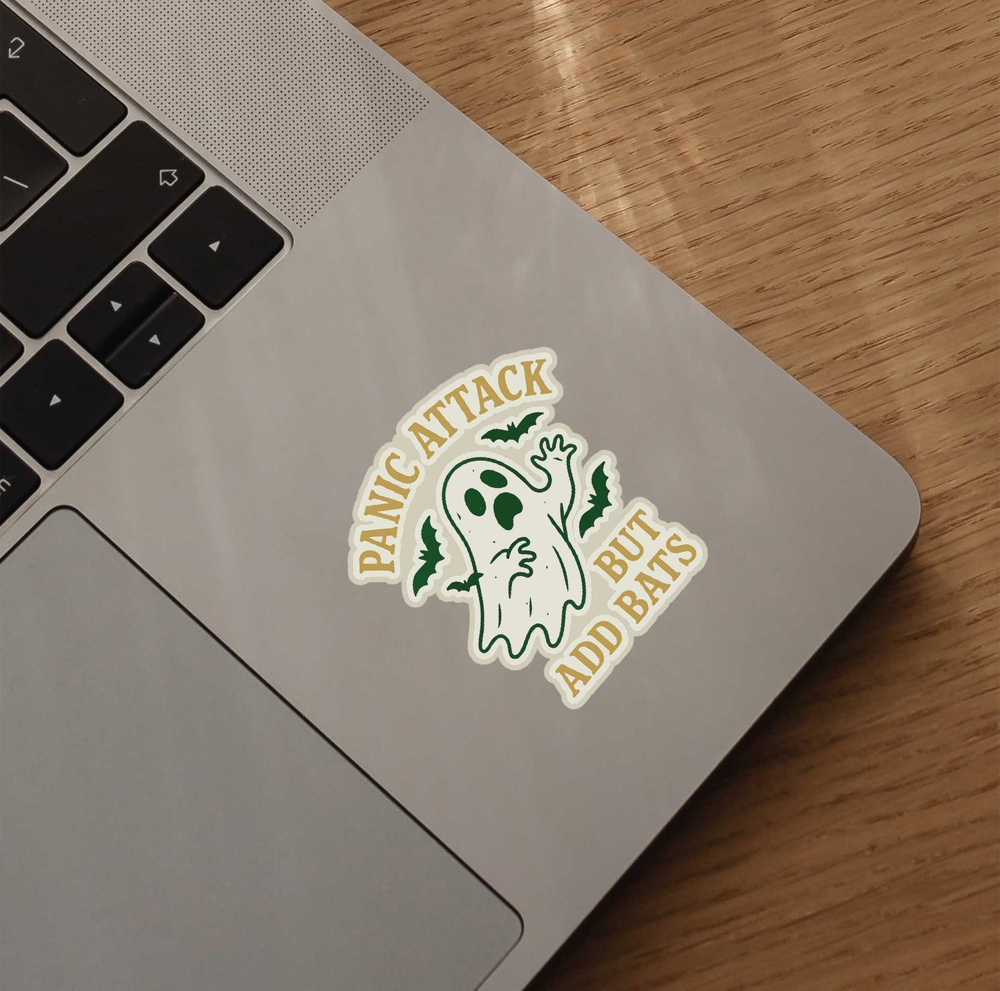 Panic Attack But Add Bats Sticker