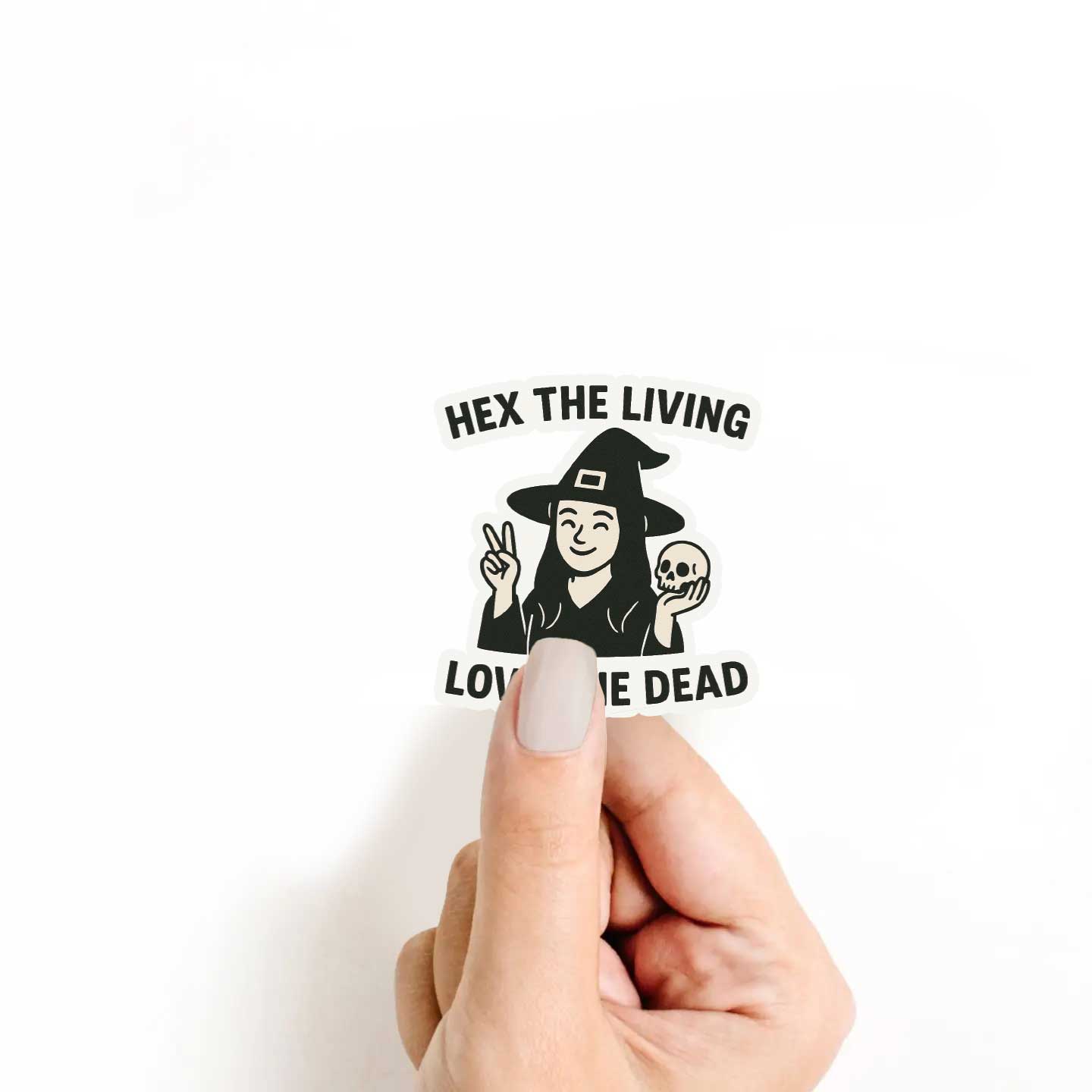 Hex The Living Love The Dead Sticker
