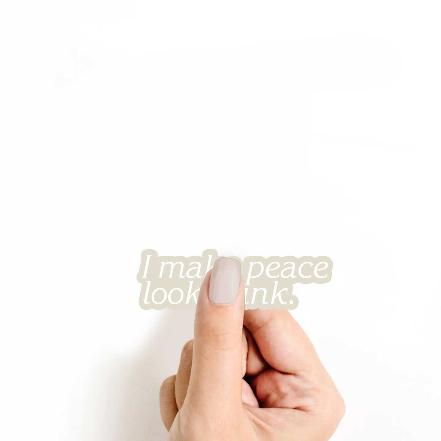 I Make Peace Look Punk Sticker