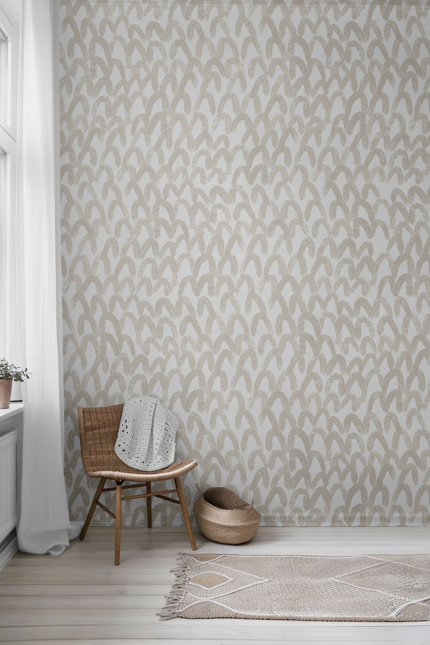 Arched Shell Peel & Stick Wallpaper