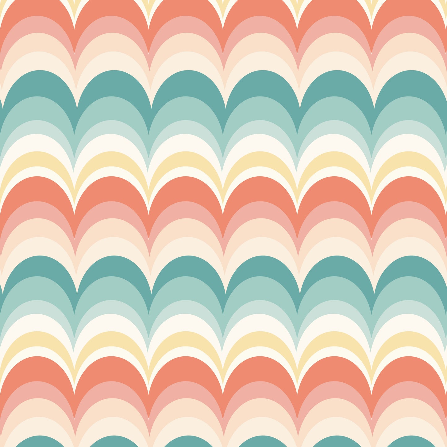Sherbert Scallops Peel & Stick Wallpaper