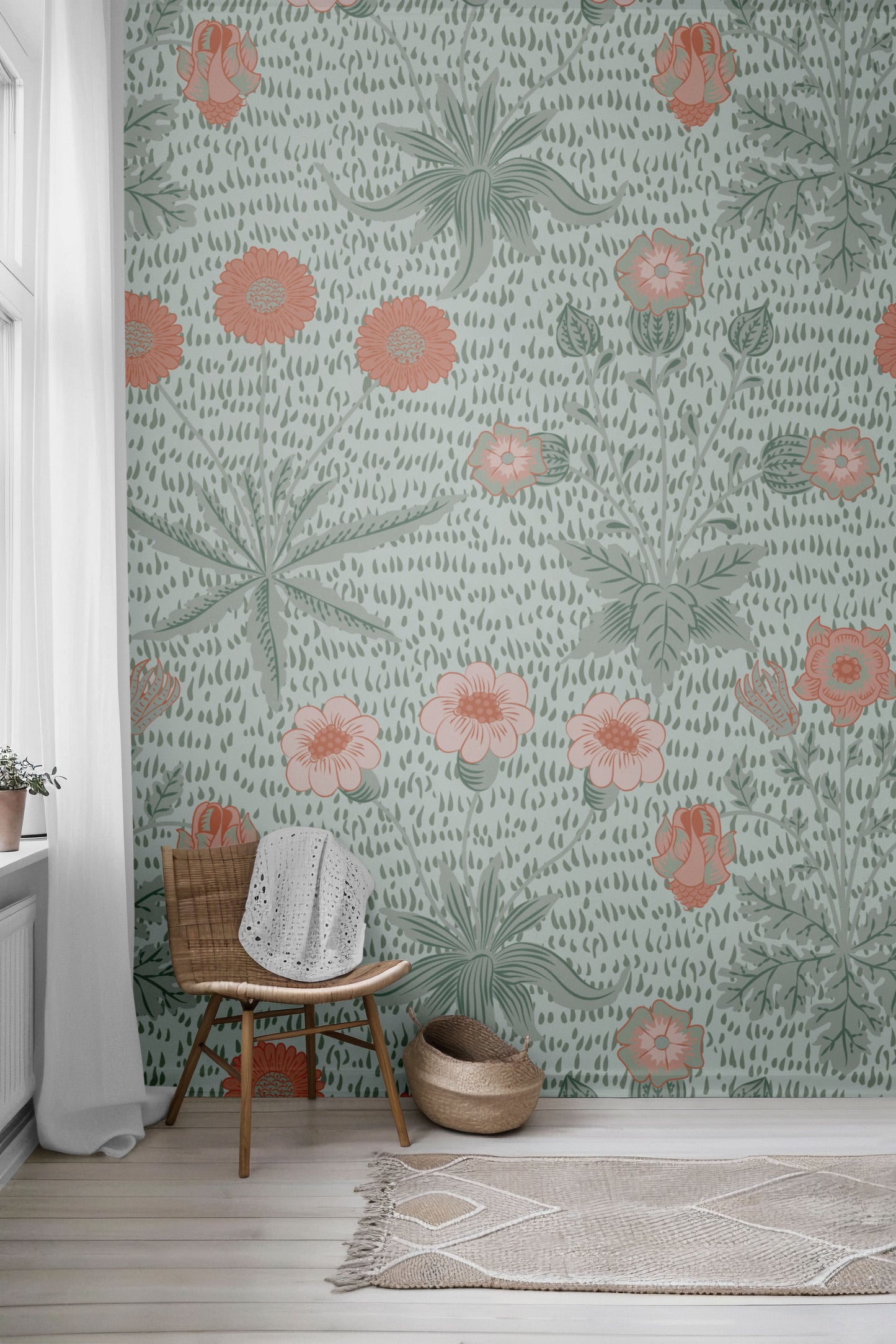 Floral Sunday Peel & Stick Wallpaper