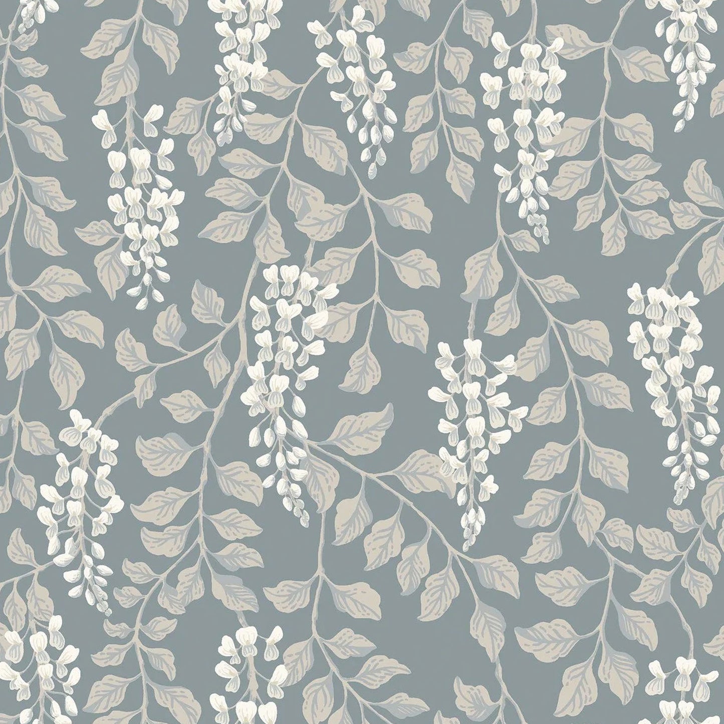 Chambray Blooms Peel & Stick Wallpaper