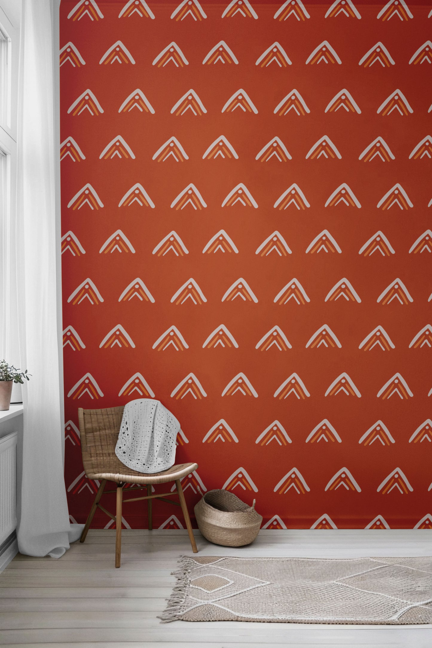 Lanciano Tangerine Peel & Stick Wallpaper