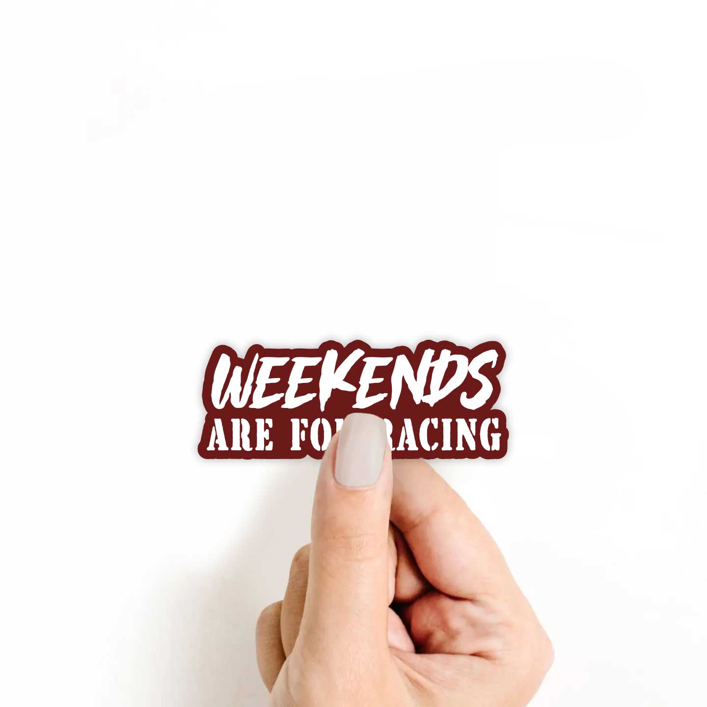Weekends Are For Racing Sticker
