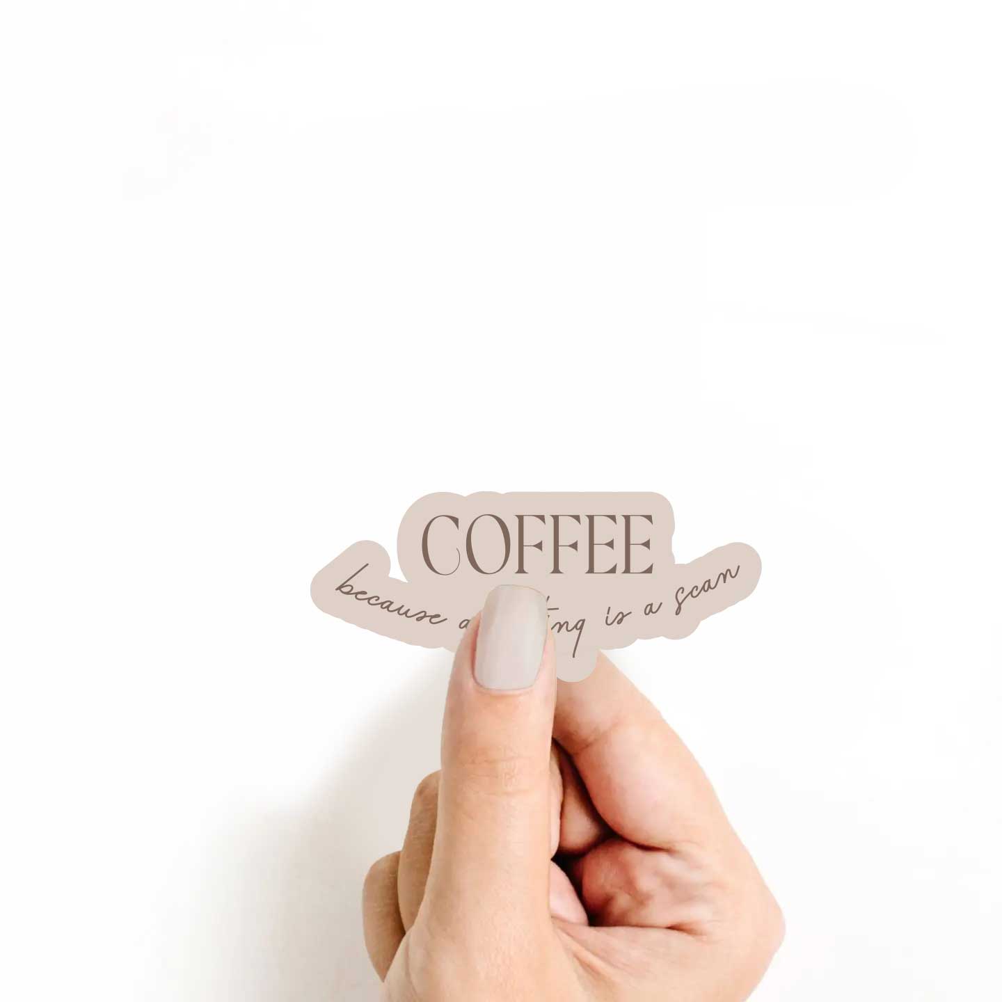 Coffee Because Adulting Is A Scam Sticker