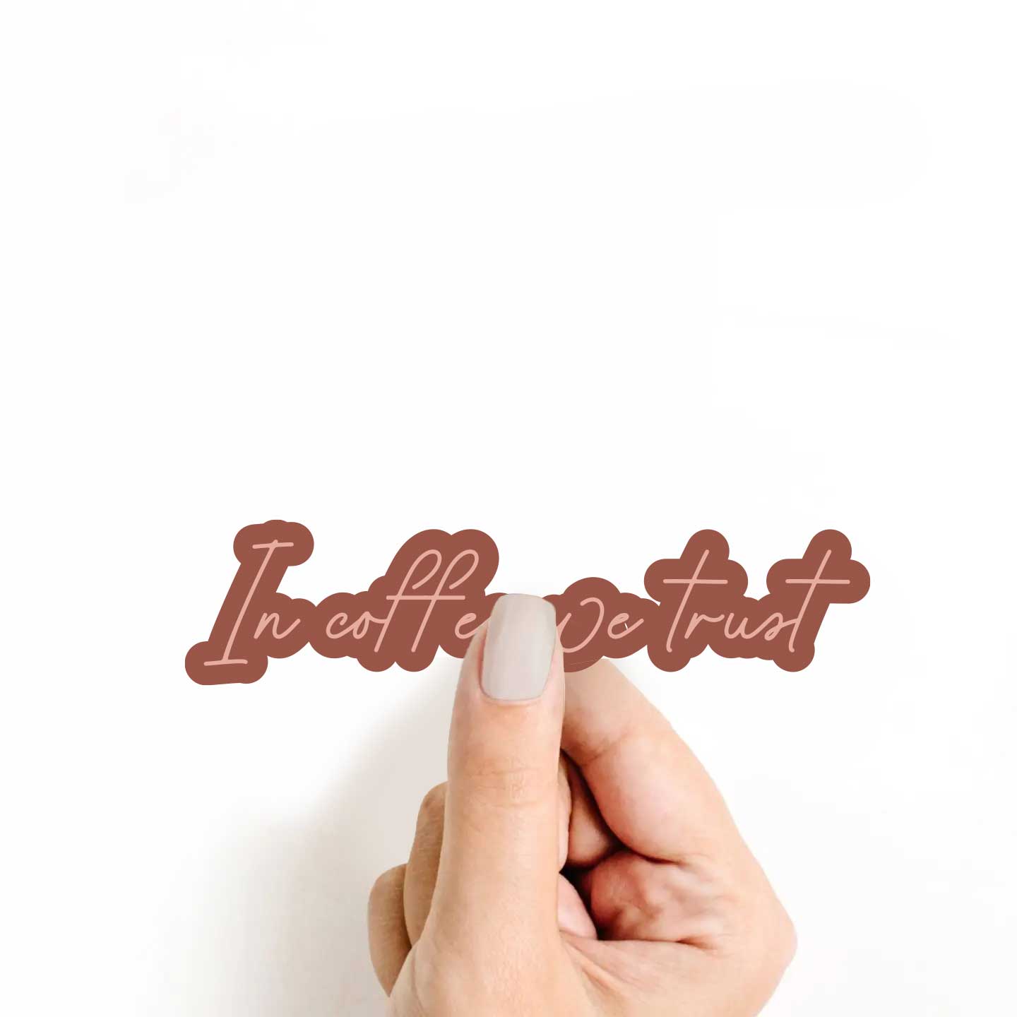 In Coffee We Trust Sticker