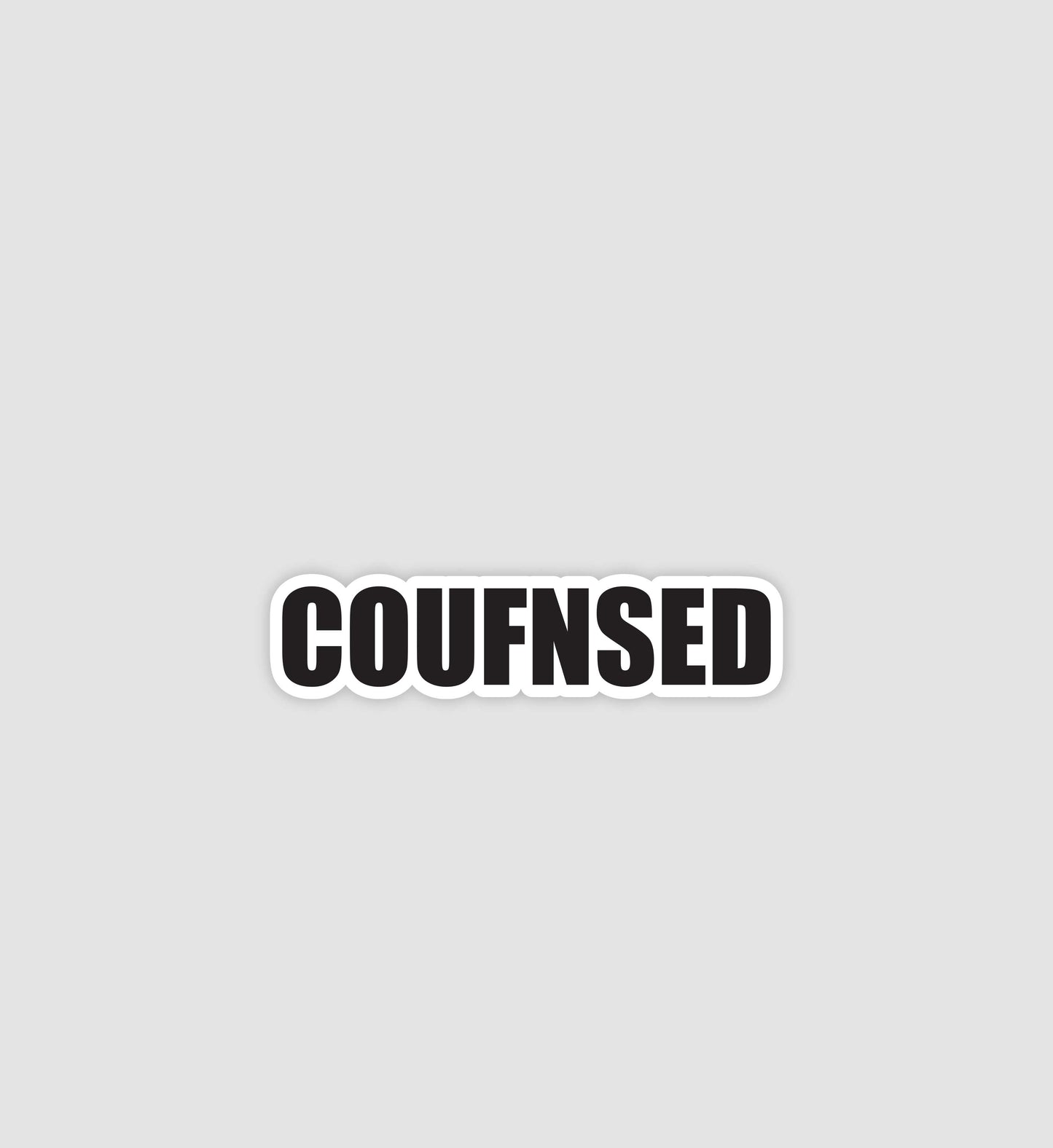 Coufnsed Sticker