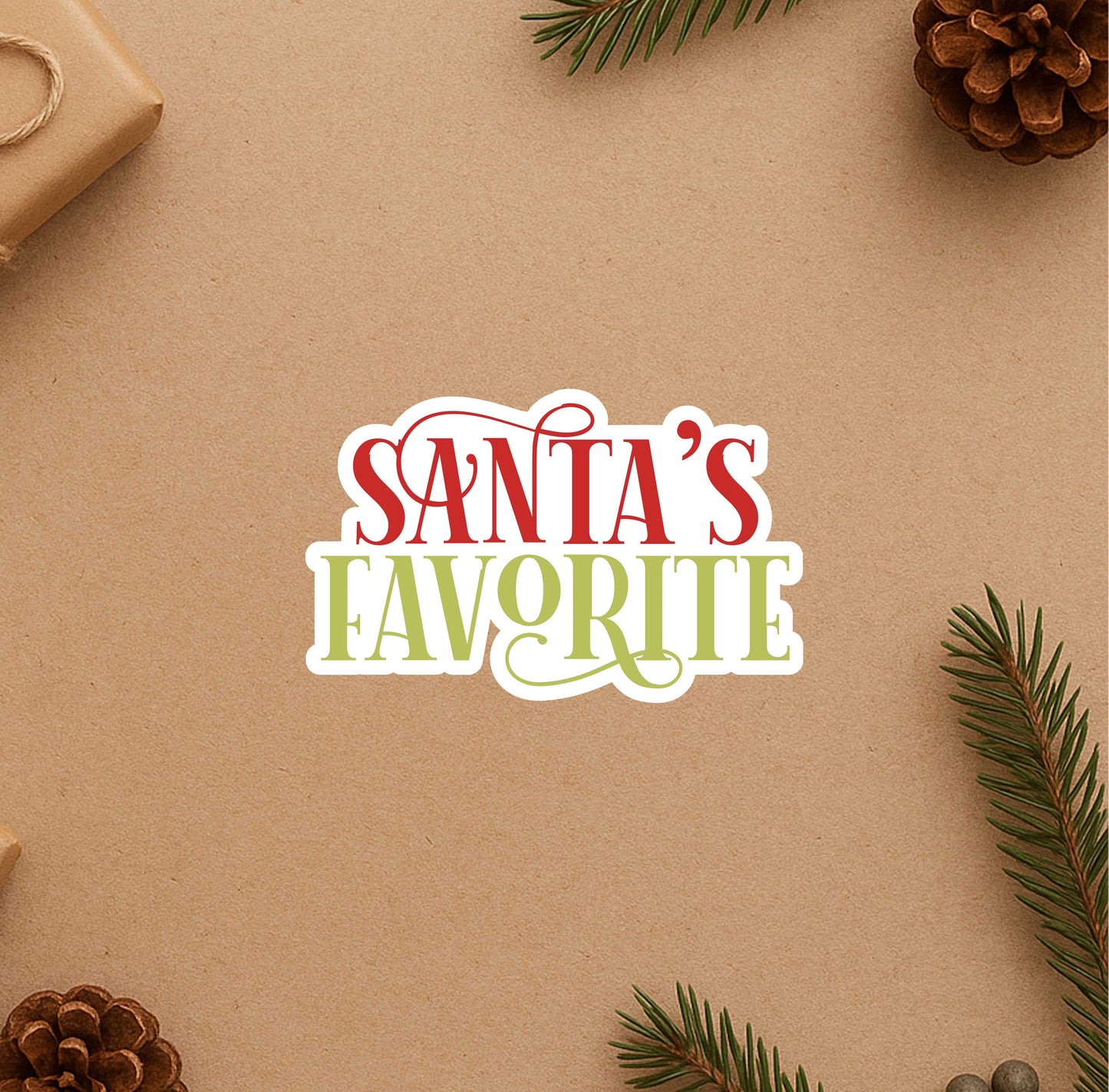 Santa's Favorite Sticker