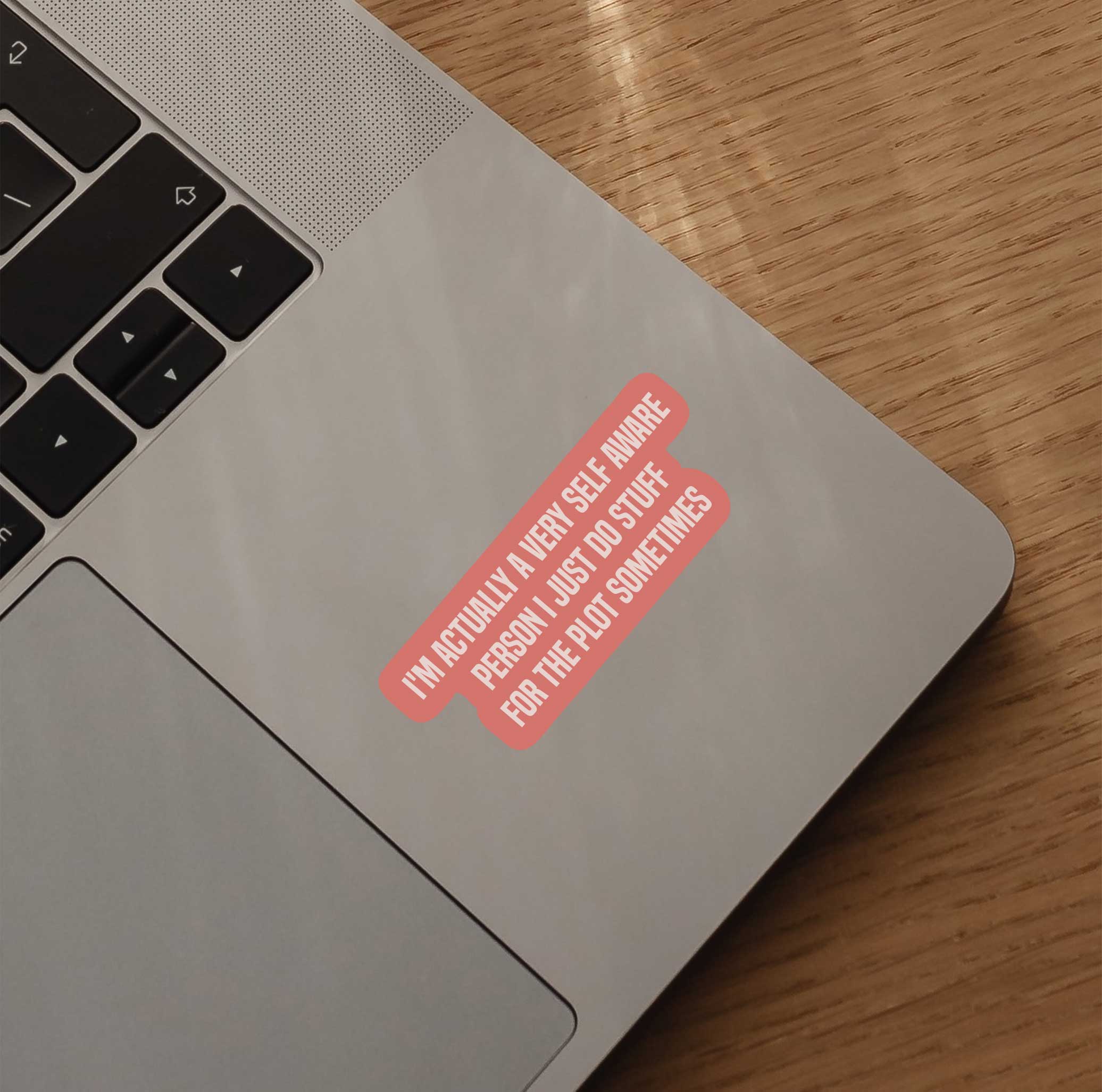 I'm Actually A Very Self Aware Person I Just Do Stuff For The Plot Sometimes Sticker