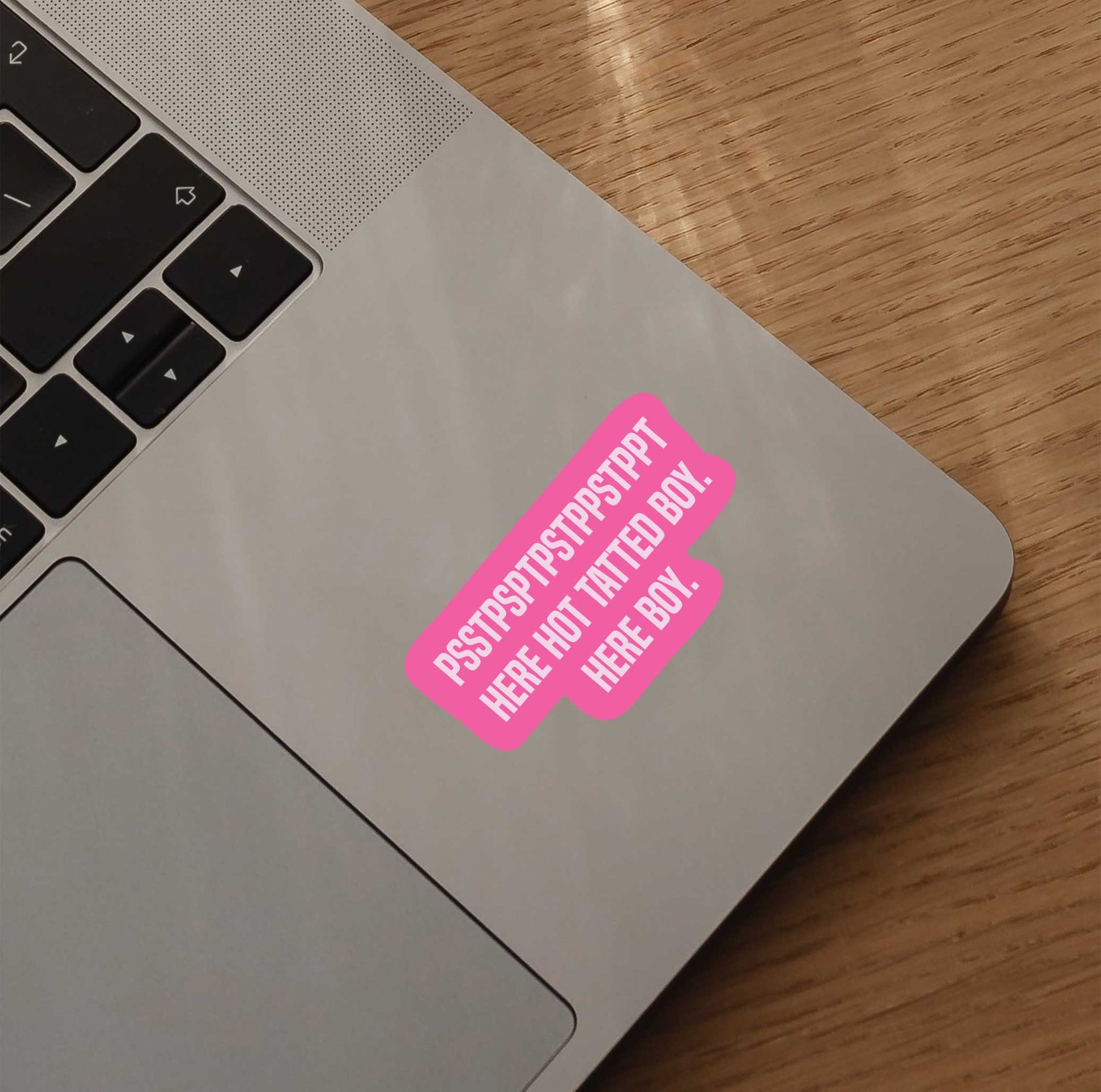 PSSTPTPS Here Hot Tatted Boy Sticker
