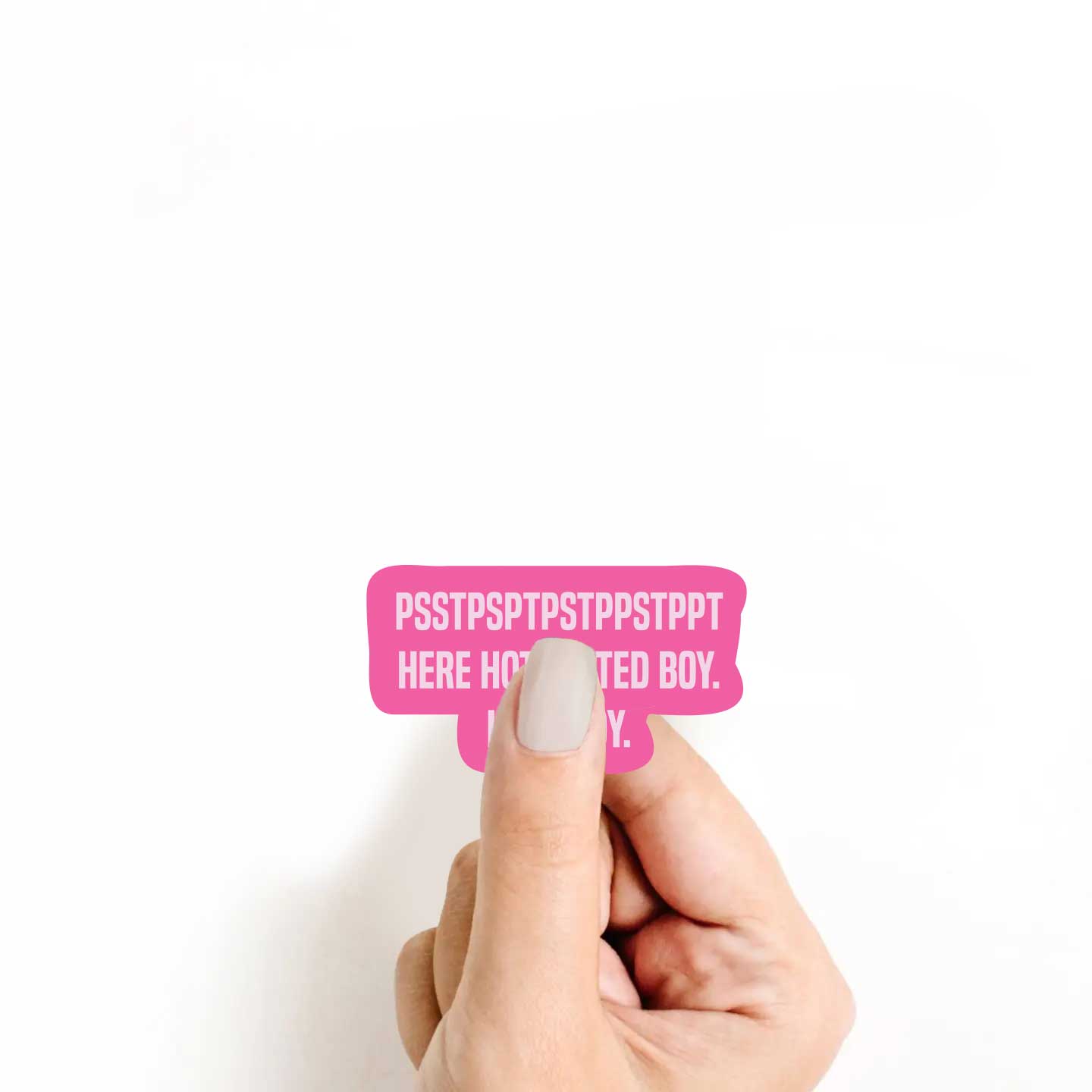 PSSTPTPS Here Hot Tatted Boy Sticker