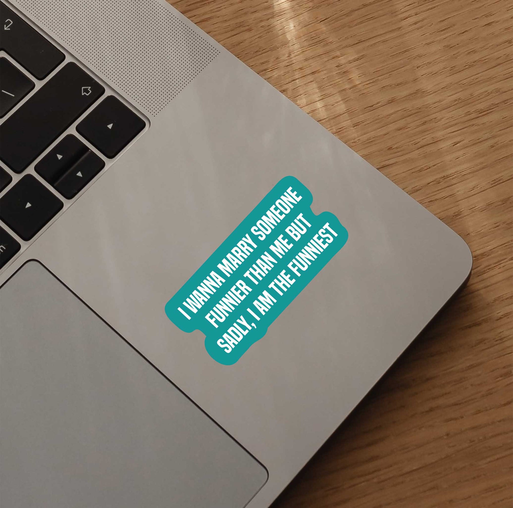 I Wanna Marry Someone Funnier Than Me But Sadly, I Am The Funniest Sticker