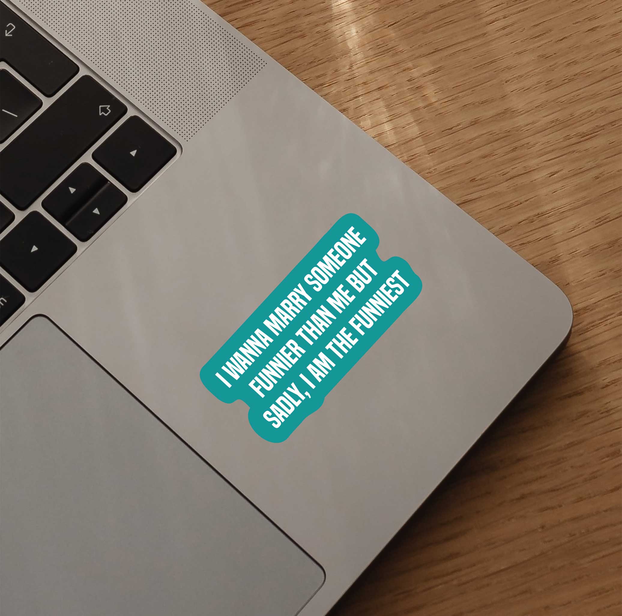 I Wanna Marry Someone Funnier Than Me But Sadly, I Am The Funniest Sticker