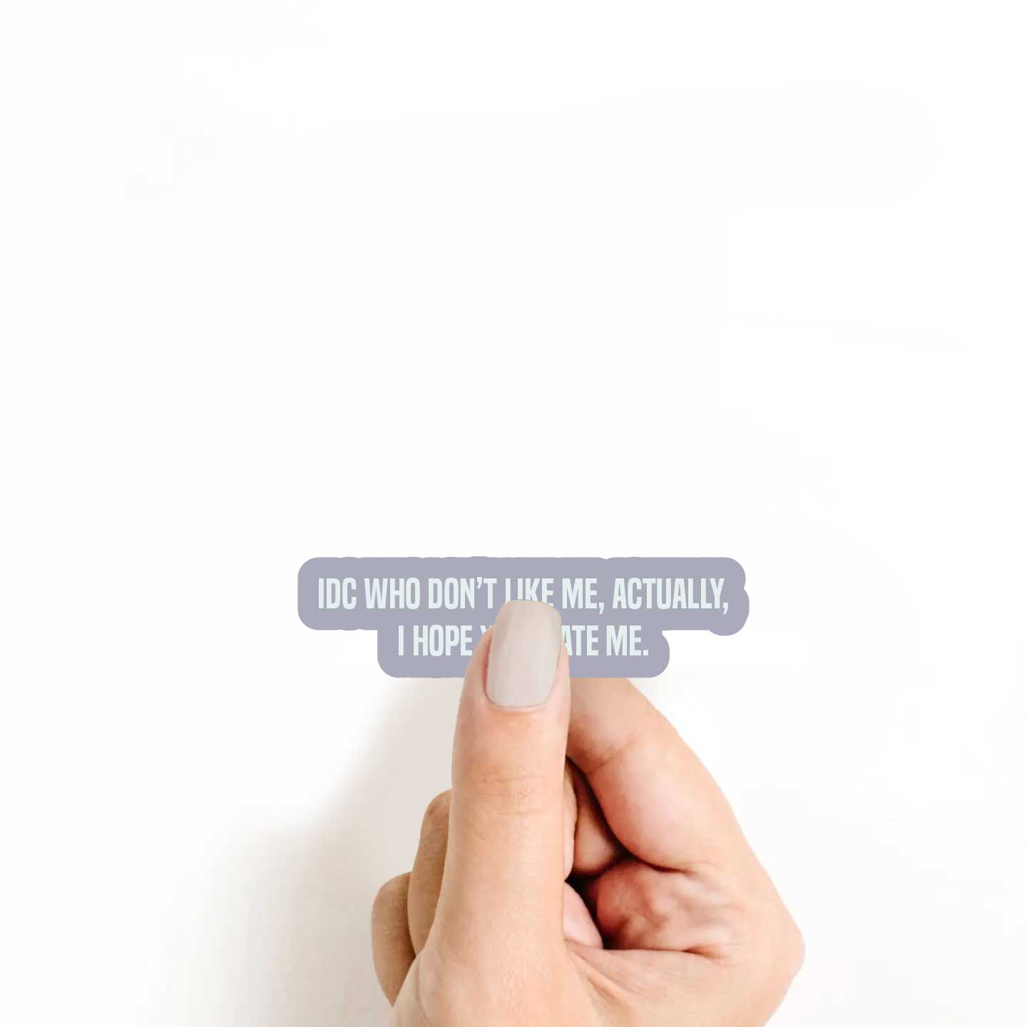 IDC Who Don't Like Me, Actually, I Hope Y'all Hate Me Sticker