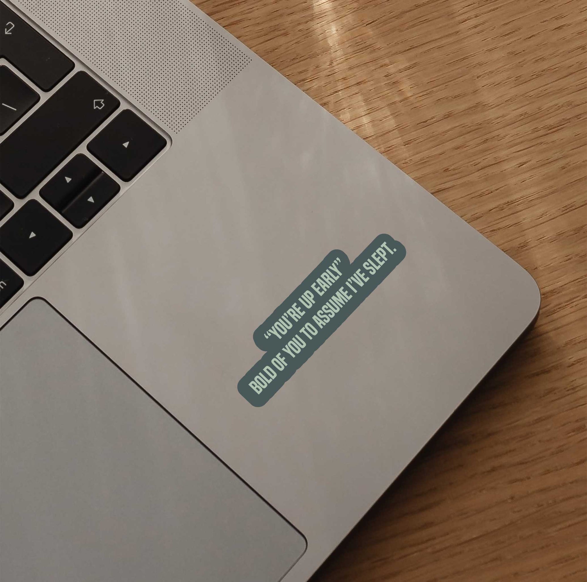 "You're Up Early" Bold Of You To Assume I've Slept Sticker