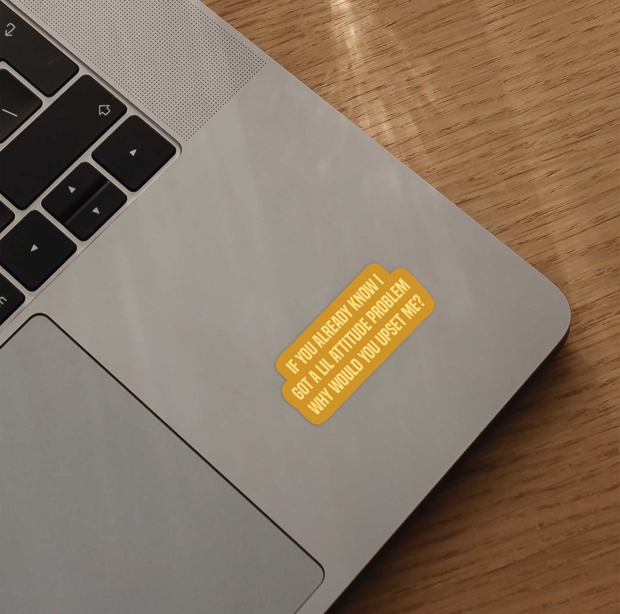 If You Already Know I Got An Attitude Problem Why Would You Upset Me Sticker