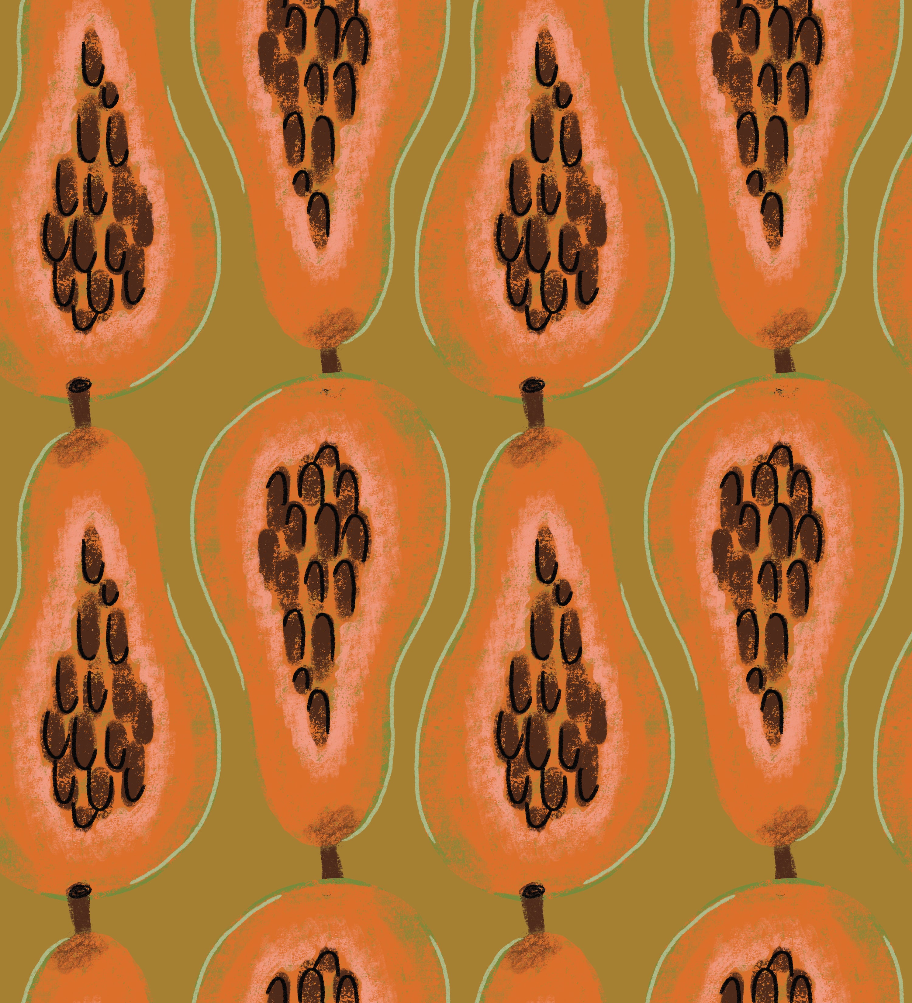 Papaya South Peel & Stick Wallpaper