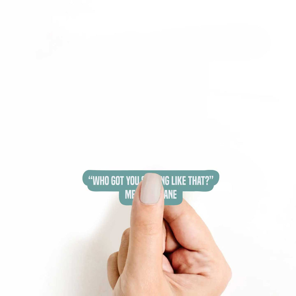 "Who Got You Smiling Like That?" Me, I'm Insane Sticker